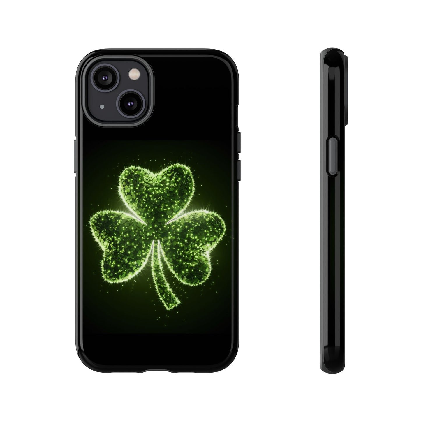 iPhone Tough Case - Shiny Shamrock Design
