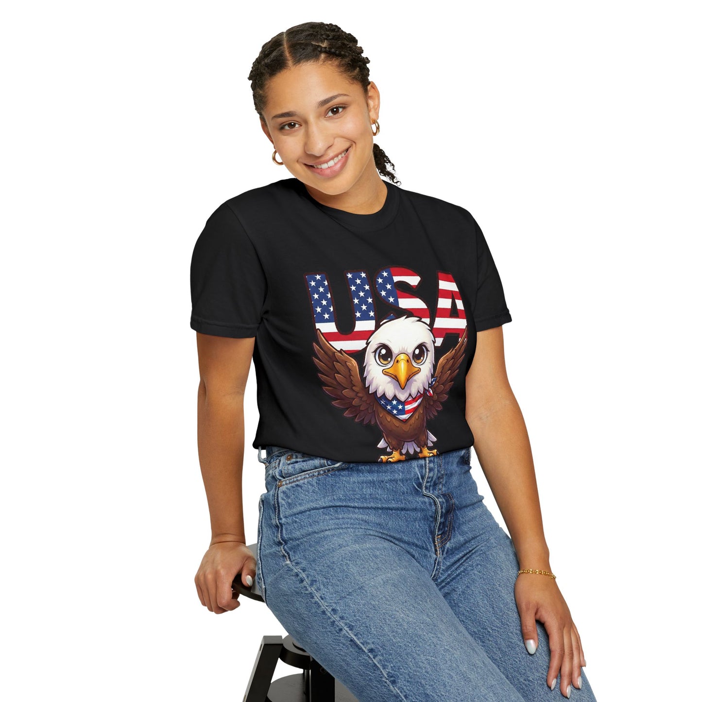 USA Eagle Shirt, Patriotic Comfort Colors Shirt, American Flag Eagle T Shirt, Fourth Of July Shirt, Freedom Graphic Tee, USA Pride Shirt