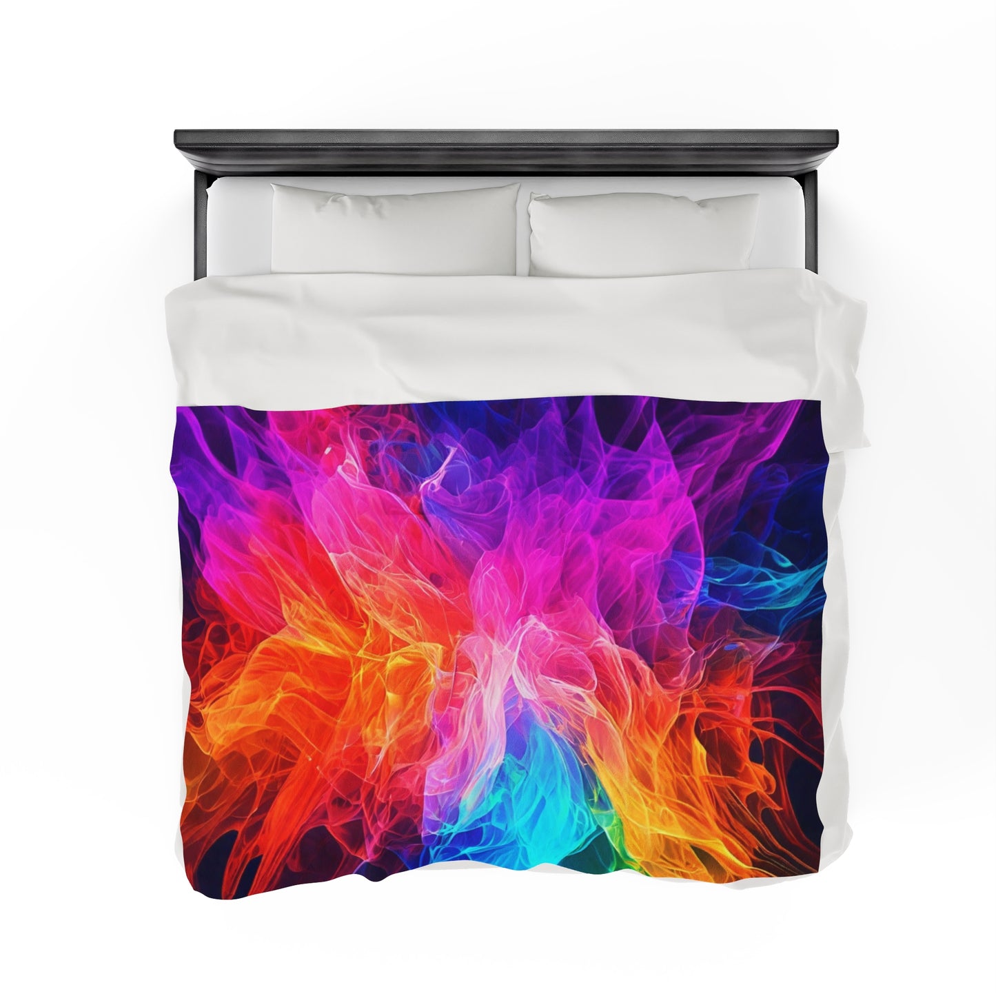 Plush Blanket Color Splash Design