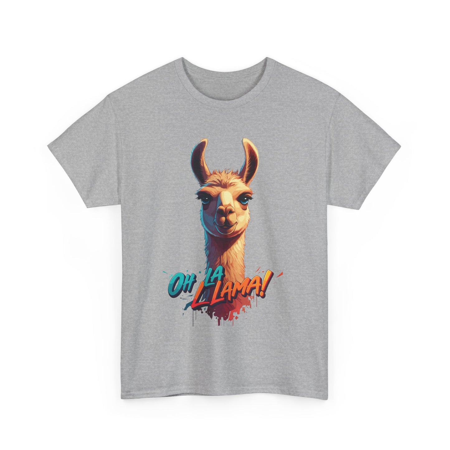 Oh la Llama Graphic Tee | Fun Llama T-Shirt, Cute Animal Lover Shirt, Llama Lover Gift, Quirky Party Tee, Trending Llama Fashion