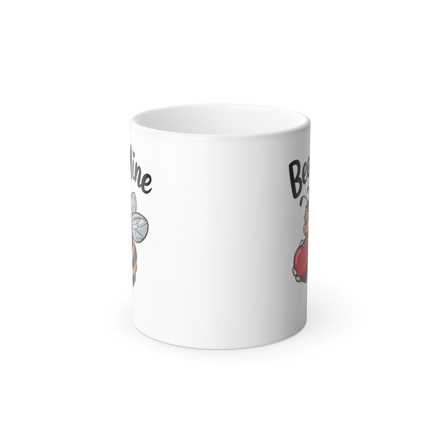 Bee Mine Mug, Color Changing Mug, Bee Valentine Gift, Cute Love Coffee Mug, Funny Pun Mug, Heat Reveal Cup For Her Him