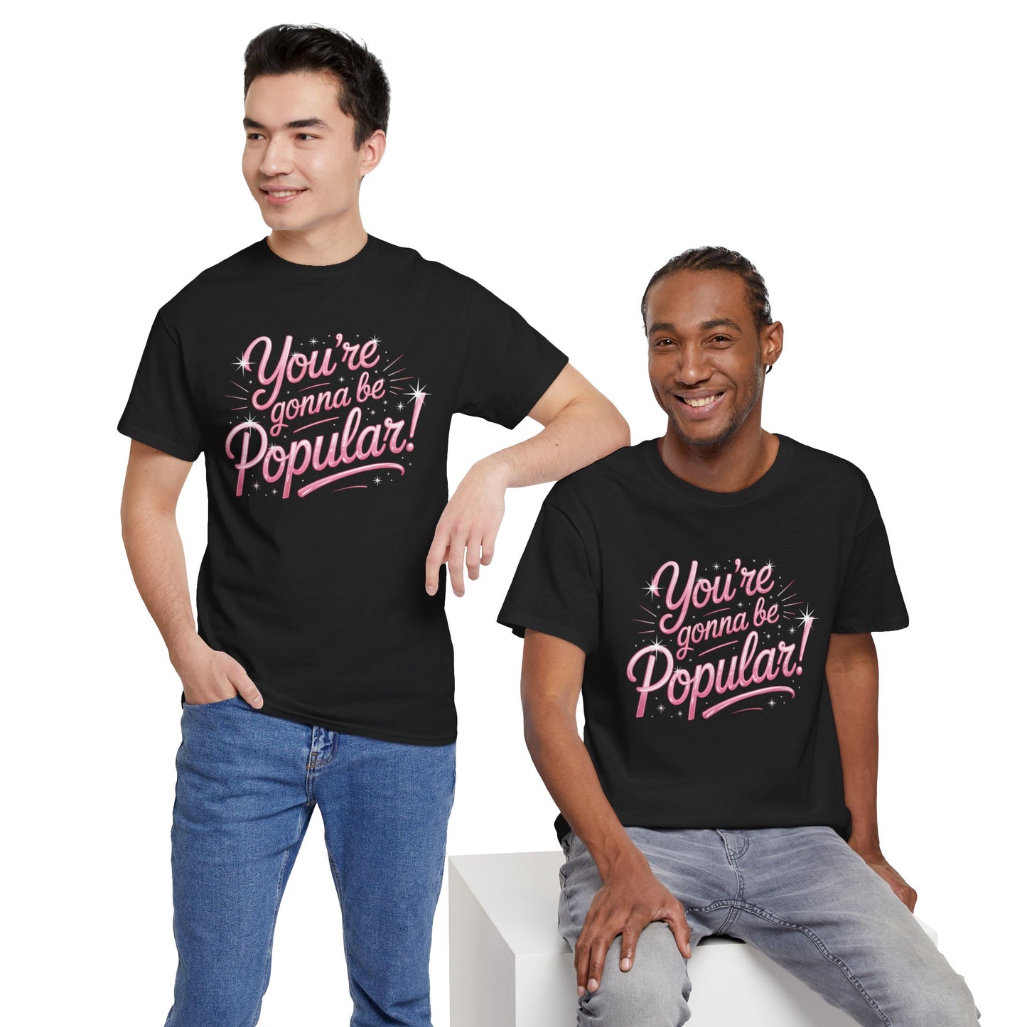 You’re Gonna Be Popular Wicked Musical Tee – Broadway Quote Shirt – Funny Retro Typography T-Shirt for Theatre Fans & Musical Lovers
