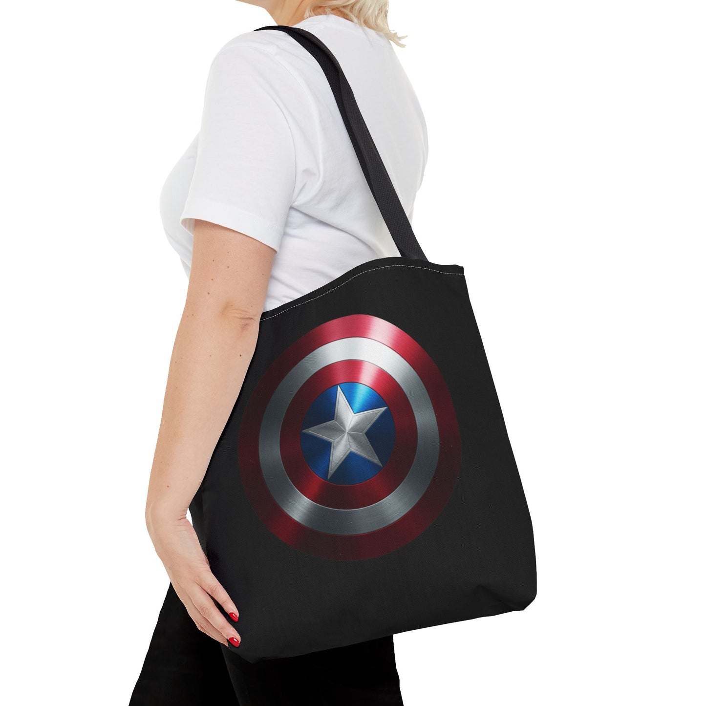 Heroic Shield Tote Bag - Stylish Marvel-Inspired Carryall for Fans