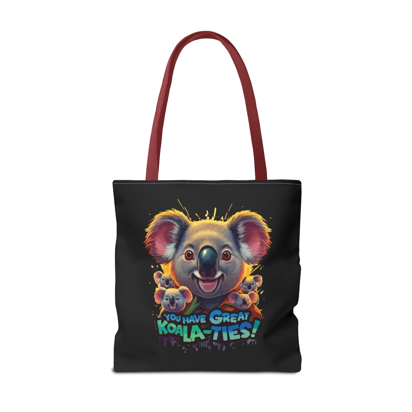 Koala Tote Bag – Funny Animal Pun Bag with Cute Koala Design – Reusable Grocery, Beach, or Everyday Carry Bag – Gift for Koala Lovers