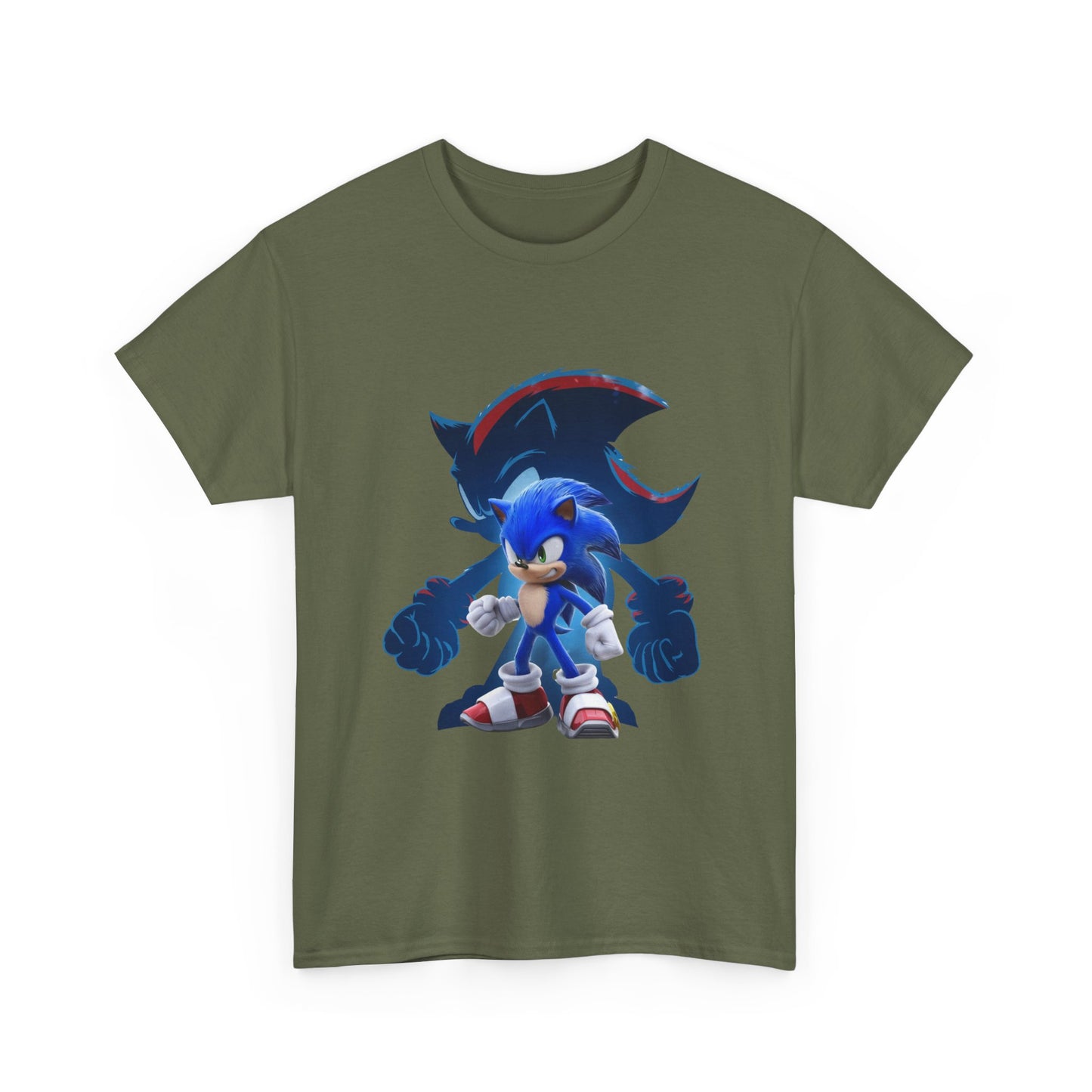 Blue Speed Hero Graphic Tee | Retro Gaming Legend T-Shirt | Fan Inspired Gamer Apparel | Cool Vintage Style Unisex Shirt for Adults & Teens