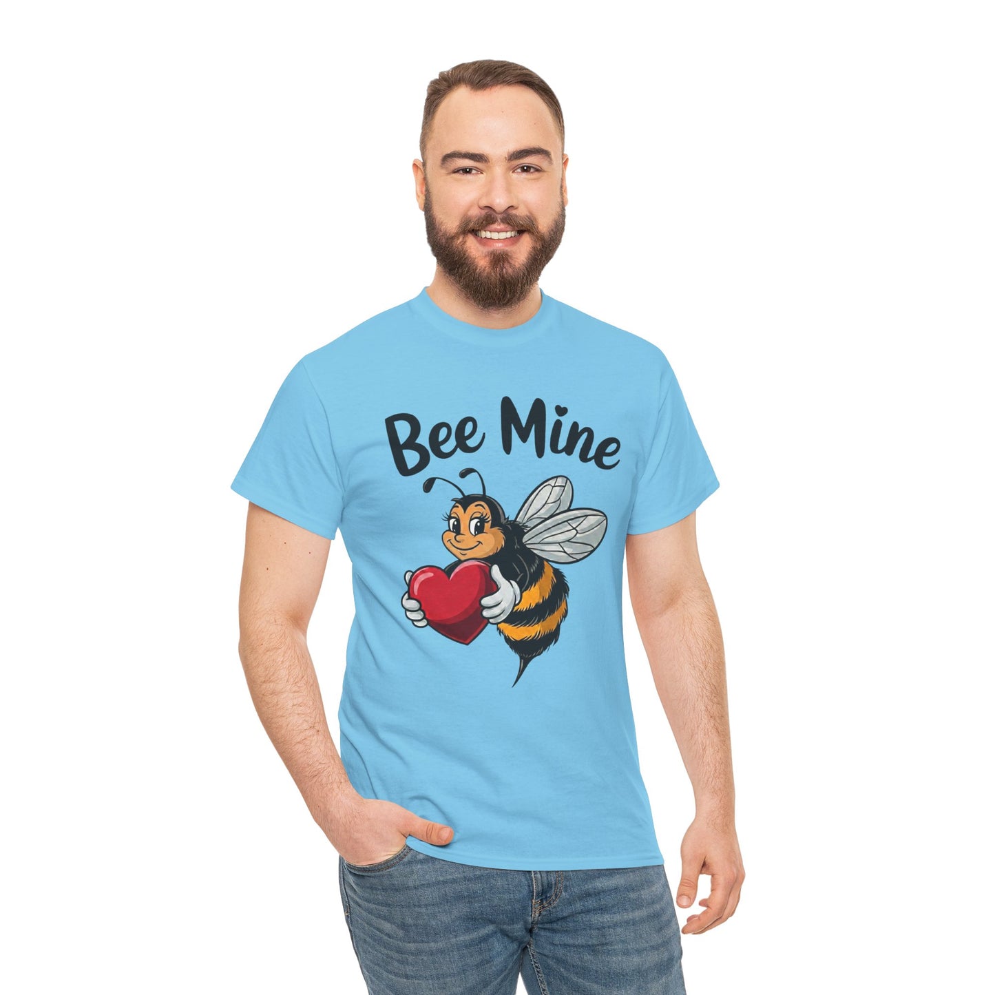 Bee Mine Shirt, Cute Valentine Shirt, Bee Love T Shirt, Funny Valentine Pun Tee, Heart Bee Graphic Shirt, Valentine Gift