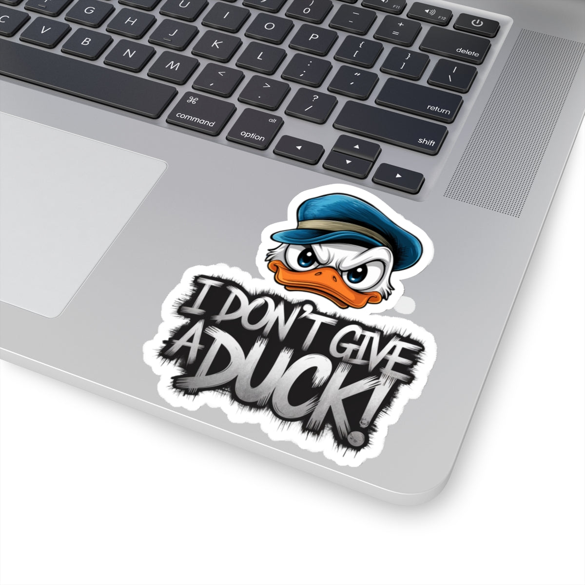 I Don't Give a Duck Angry Duck Sticker