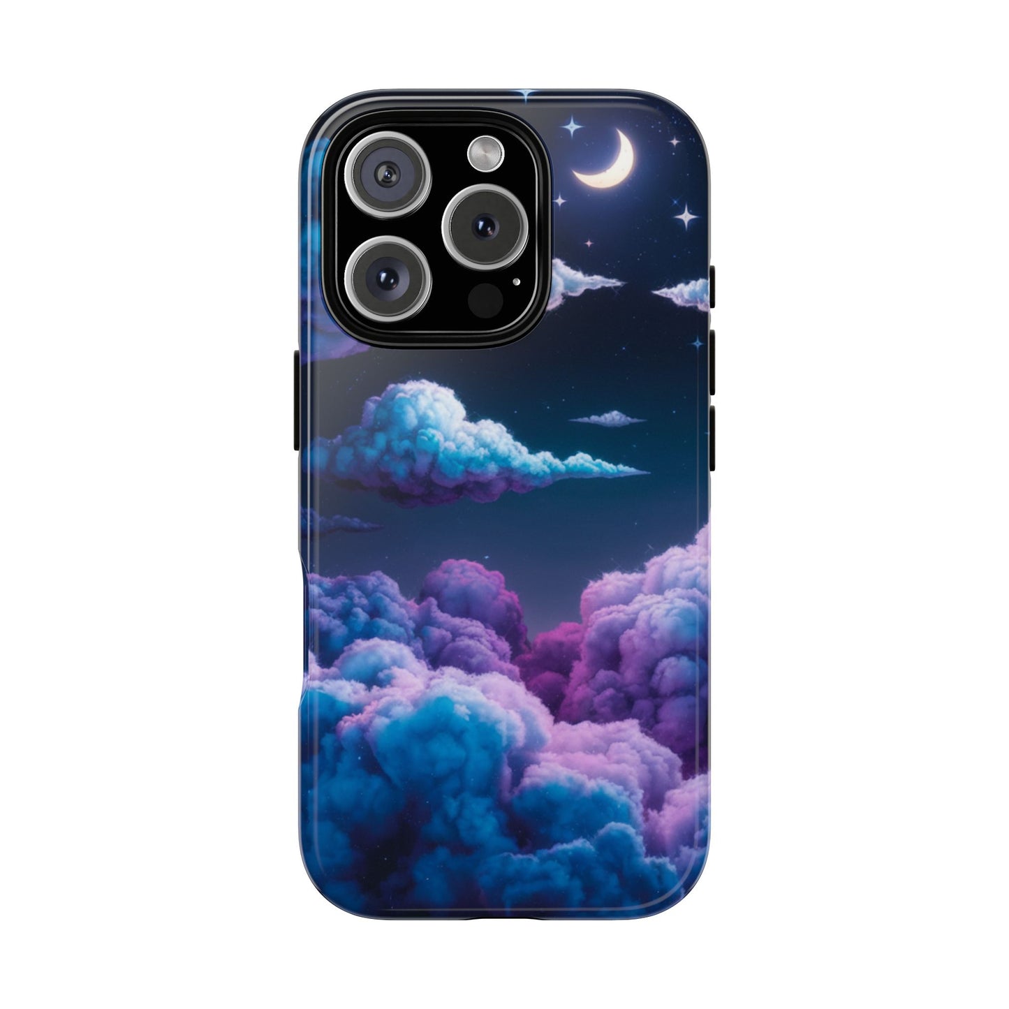 Dreamy Clouds & Moon Tough iPhone Case