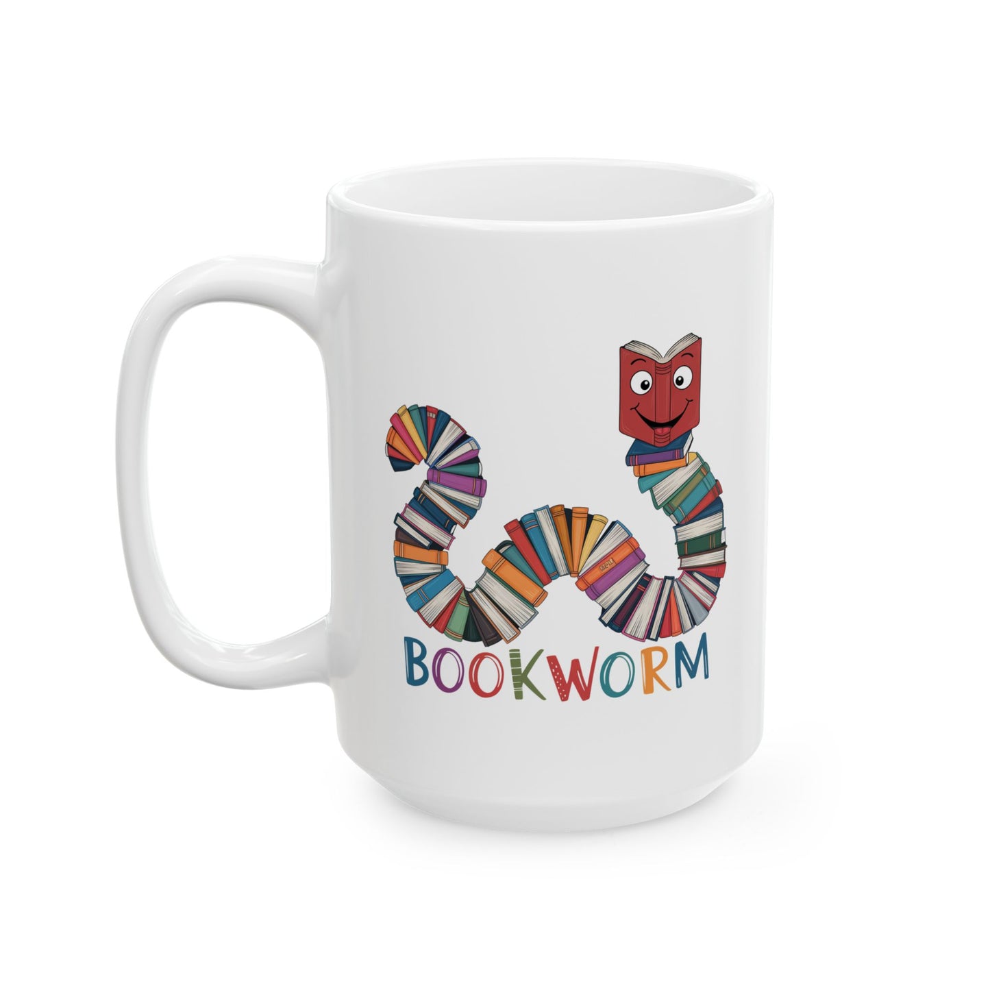 Bookworm Ceramic Mug