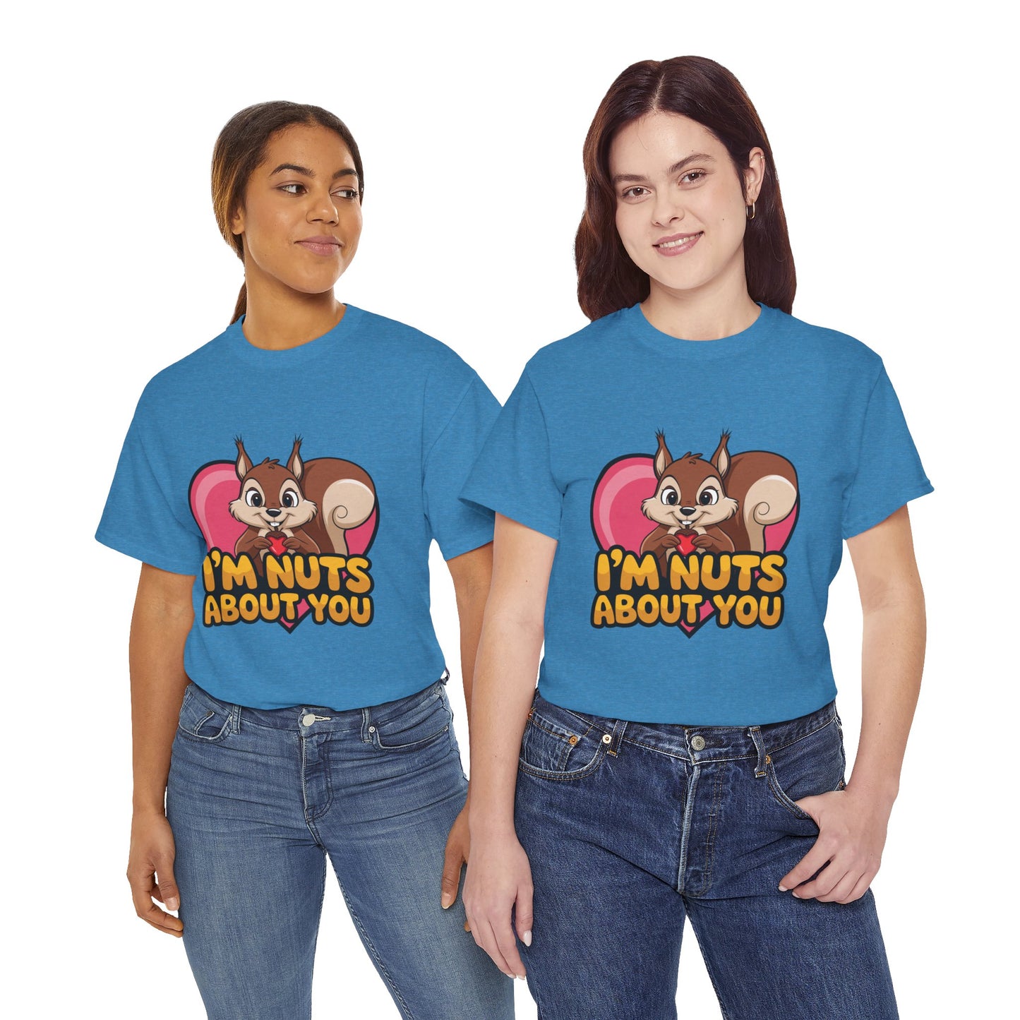I’m Nuts About You Shirt, Funny Valentine Shirt, Squirrel Love T Shirt, Cute Animal Pun Tee, Valentine Gift For Him Her