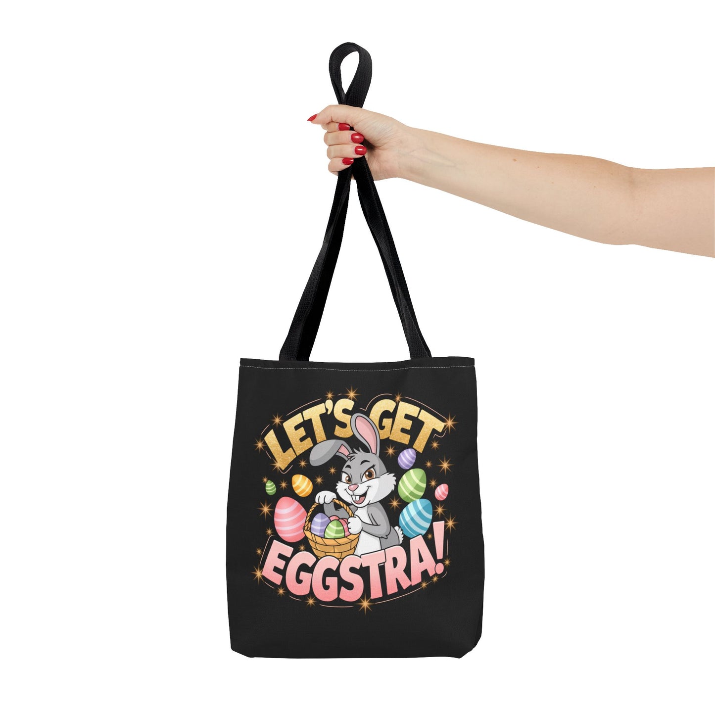 Easter Bunny Tote Bag - 'Leg's Get Eggstra'