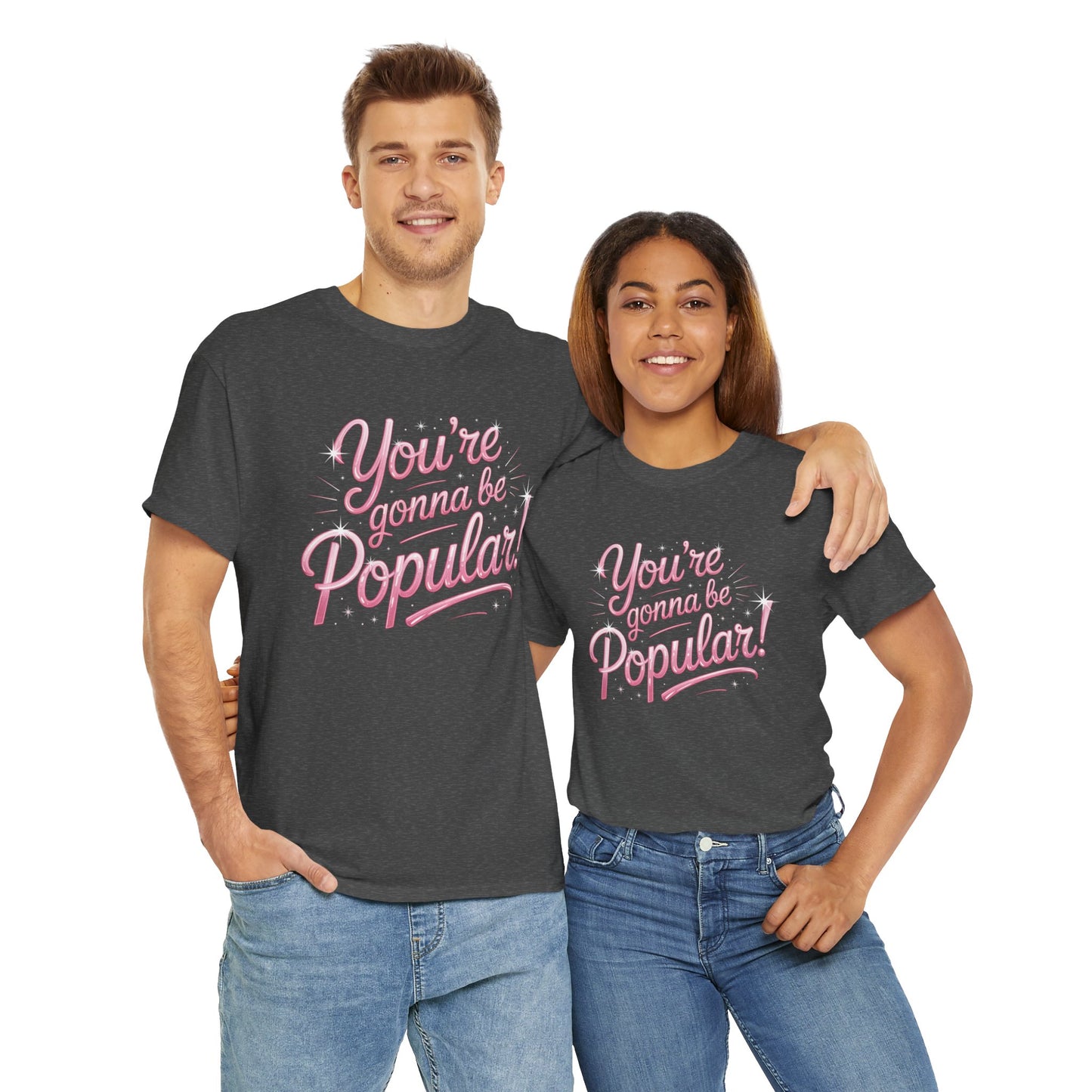 You’re Gonna Be Popular Wicked Musical Tee – Broadway Quote Shirt – Funny Retro Typography T-Shirt for Theatre Fans & Musical Lovers