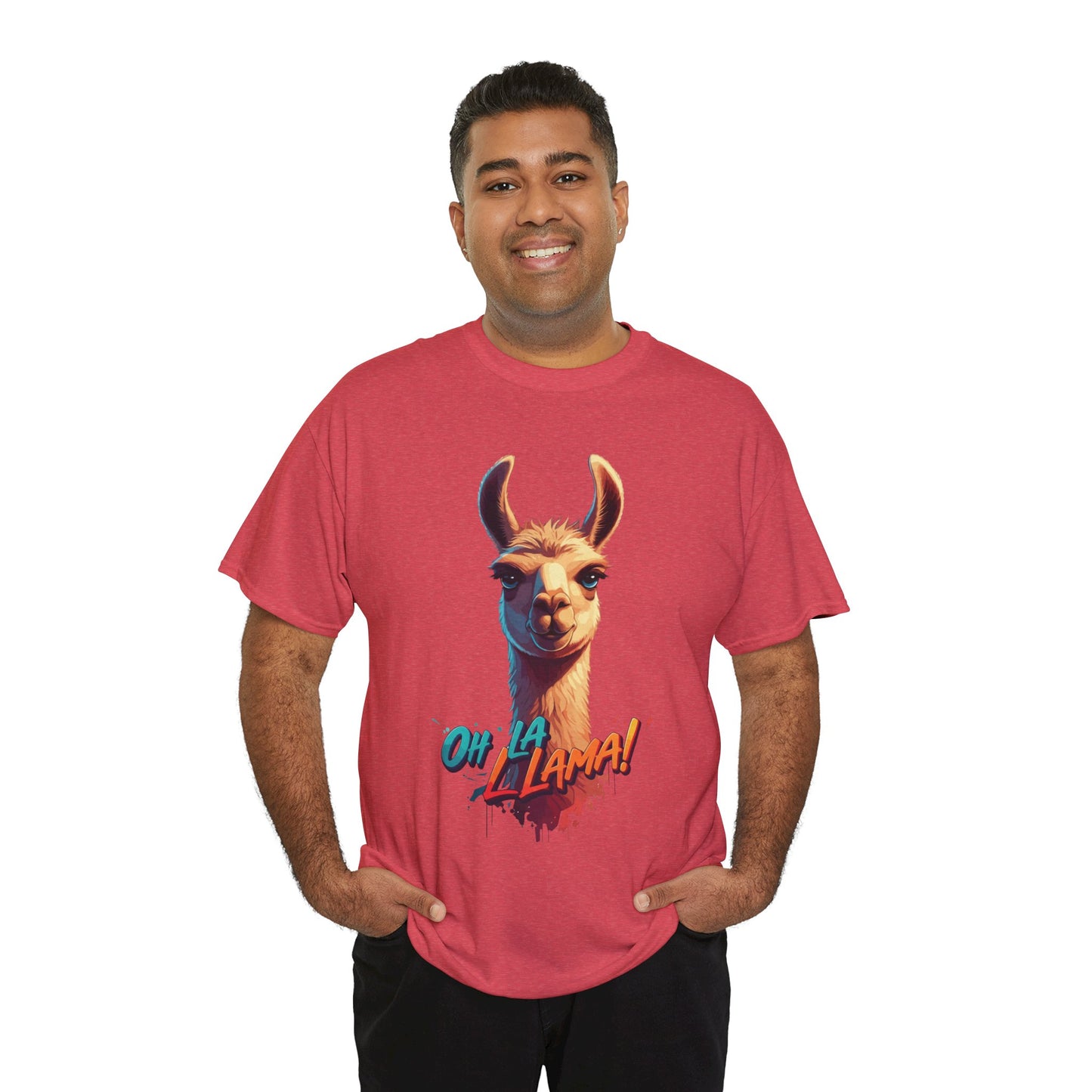 Oh la Llama Graphic Tee | Fun Llama T-Shirt, Cute Animal Lover Shirt, Llama Lover Gift, Quirky Party Tee, Trending Llama Fashion