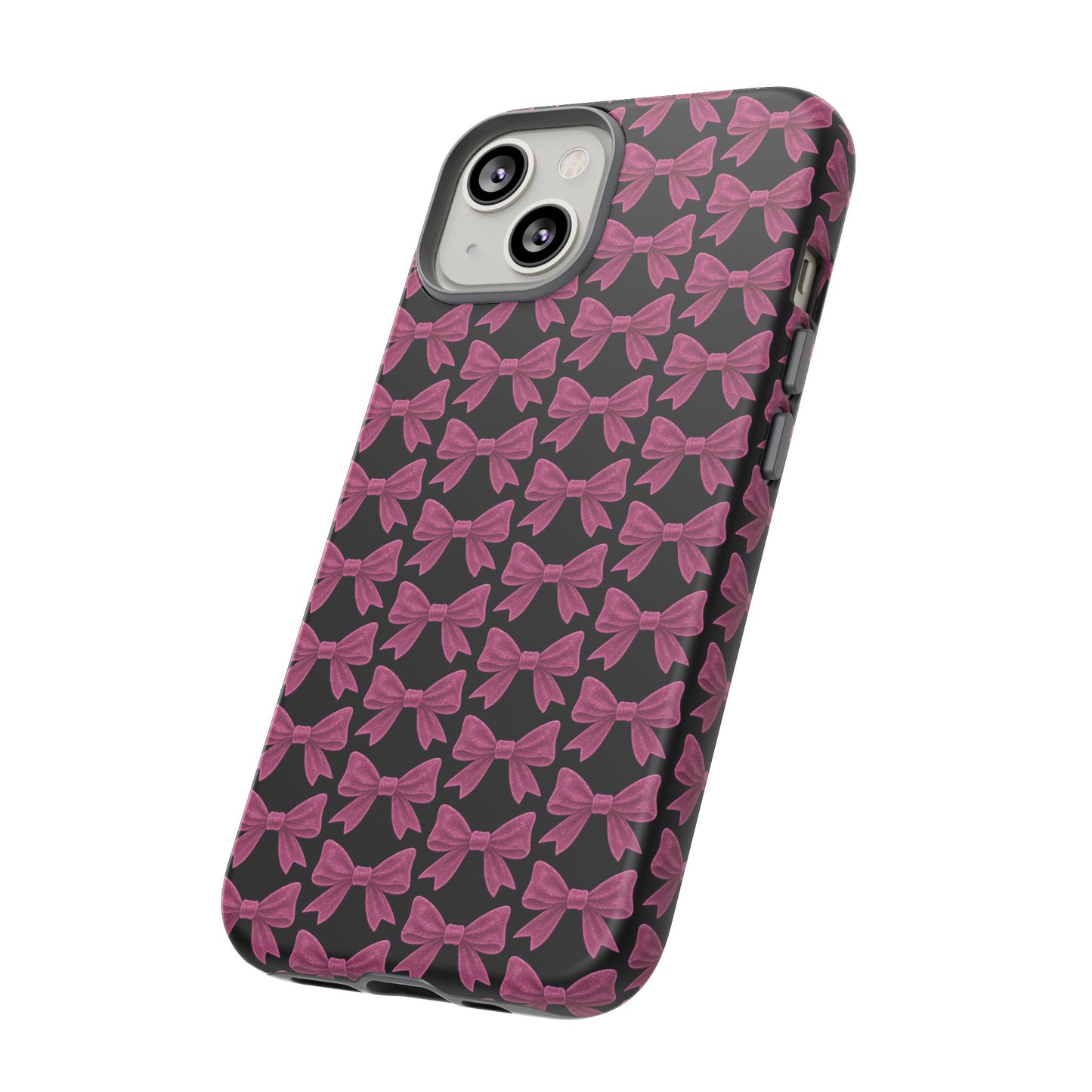 Pink Bow iPhone Case Coquette Aesthetic Phone Cover Glossy Y2K Girly Case Soft Girl Tech Accessory Cute iPhone Gift for Her