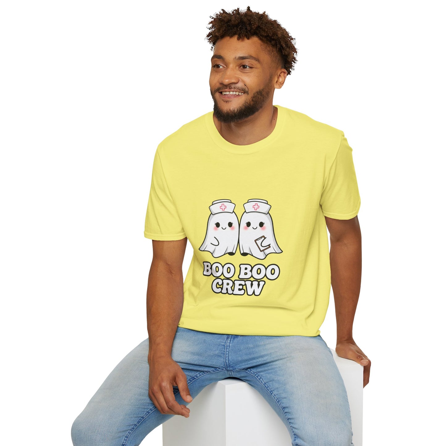Boo Boo Crew Nurse Ghost Funny T-Shirt | Cute Medical Ghost Tee | EMT Nurse Gift | Halloween Medical Humor | Staff Crew Tee Shirt