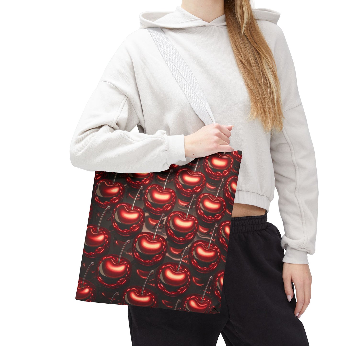 Cherry Tile Tote Bag