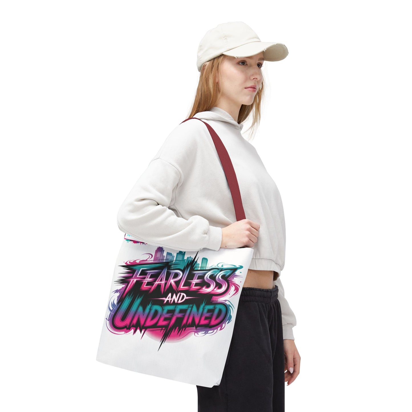 Custom Name Tote Bag | Fearless and Undefined Design | K-Pop Inspired Gift for Fans | Personalized Bold Aesthetic Bag | Trendy Streetwear Tote