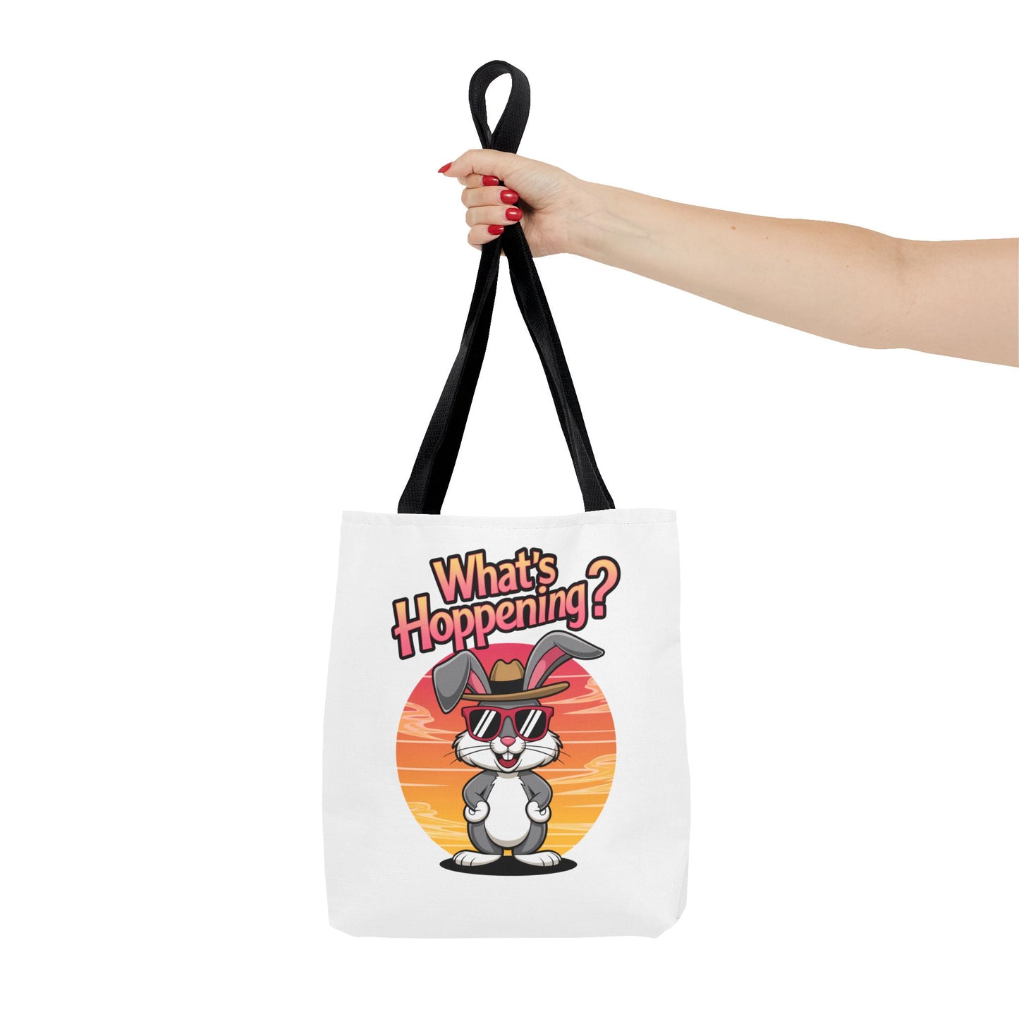 Bunny Tote Bag - 'What's Hoppening'