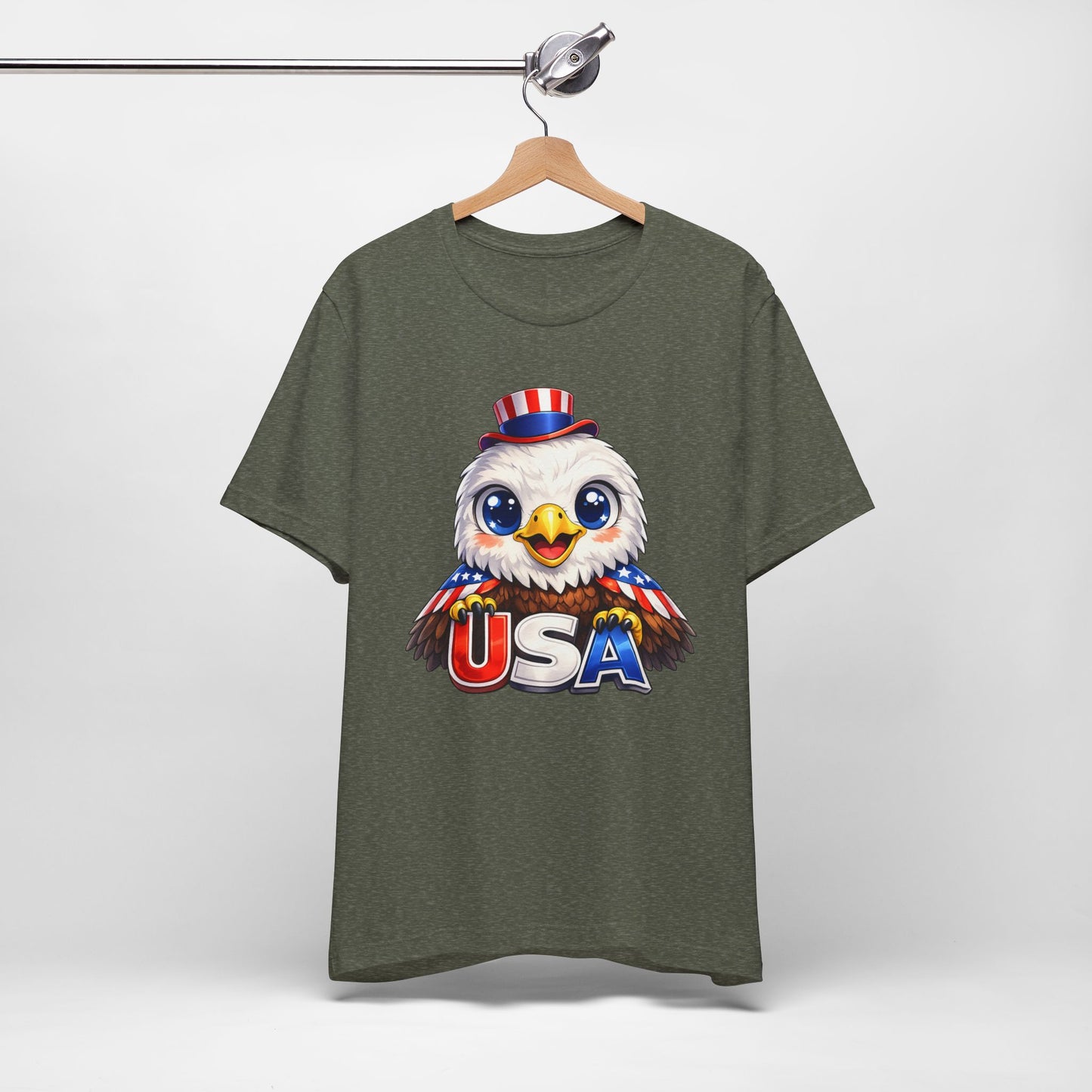 Cute USA Eagle Shirt, Patriotic Eagle T Shirt, Fourth Of July Shirt, American Flag Eagle Tee, Freedom Graphic Shirt, USA Pride Top
