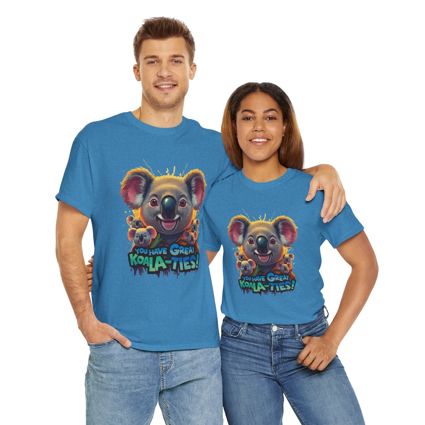 You Have Great Koala‑ties Tee – Cute Koala Pun T‑Shirt, Animal Lover Gift, Funny Wildlife Graphic, Unisex Casual Tee