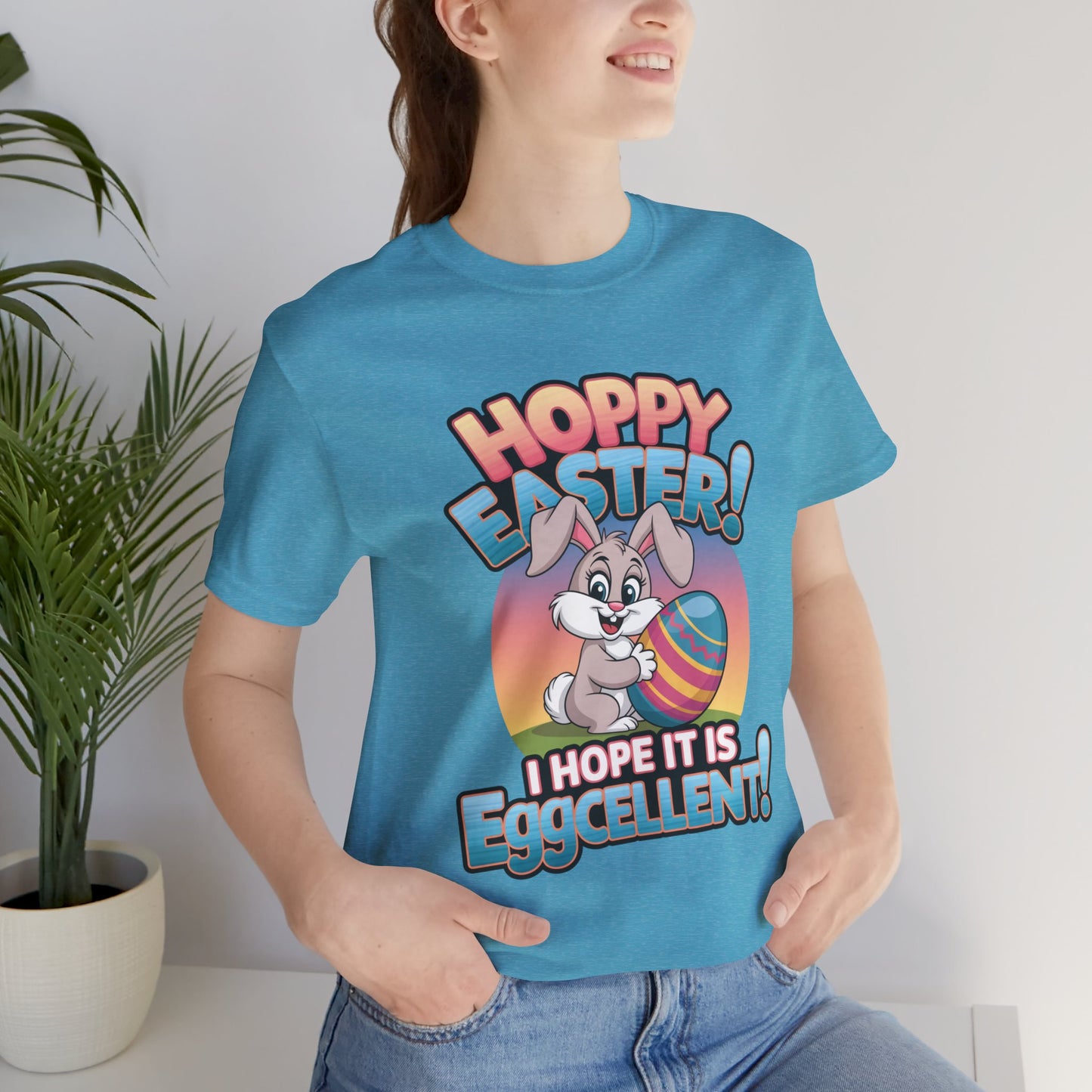 Happy Easter Unisex Tee Easter Shirt Easter Bunny T Shirt Easter Apparel Easter Bunny Outfit