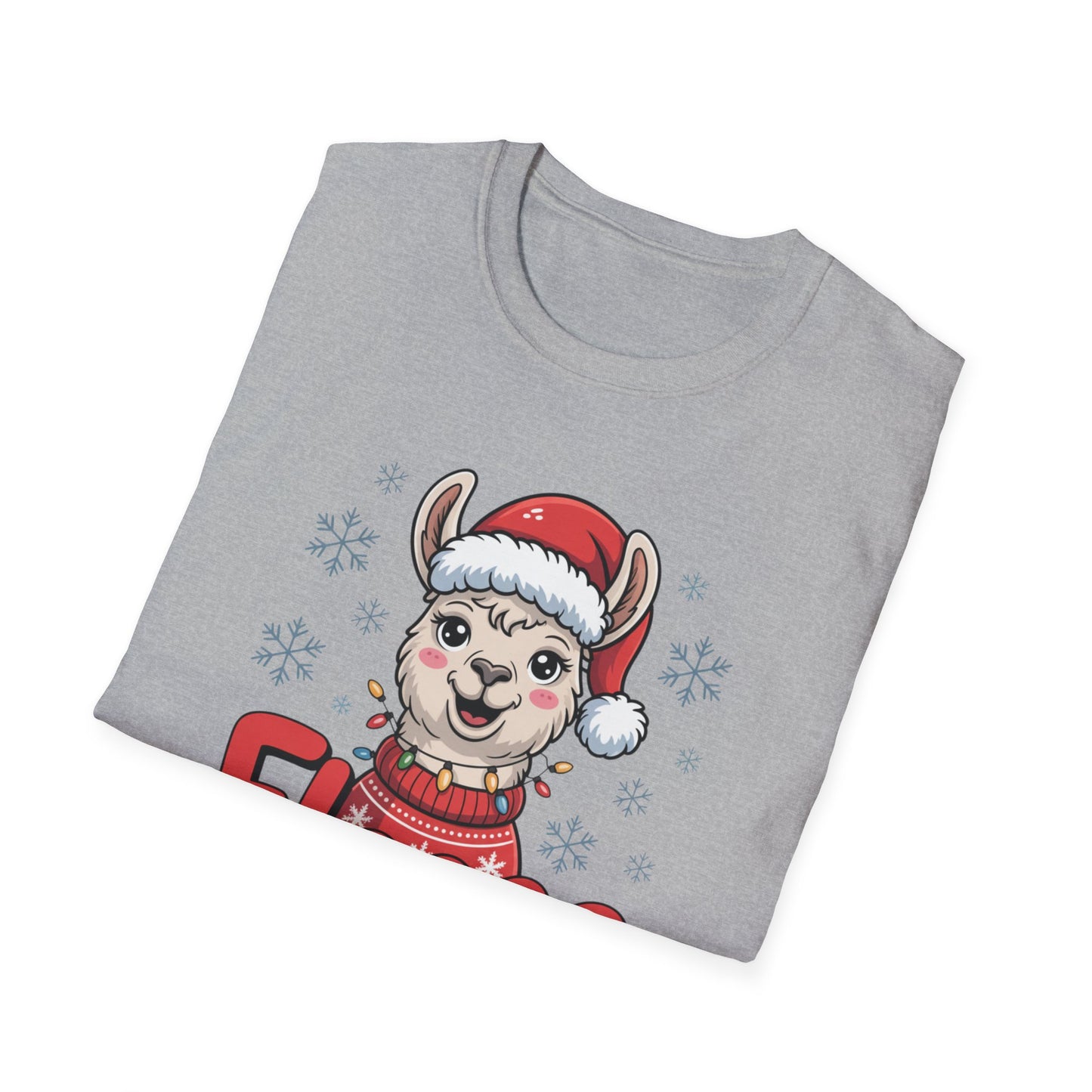Fleece Navidad Llama Christmas Shirt, Funny Llama Xmas Tee, Cute Holiday Pun Shirt, Fuzzy Llama Santa Sweater Shirt, Christmas Gift Tee