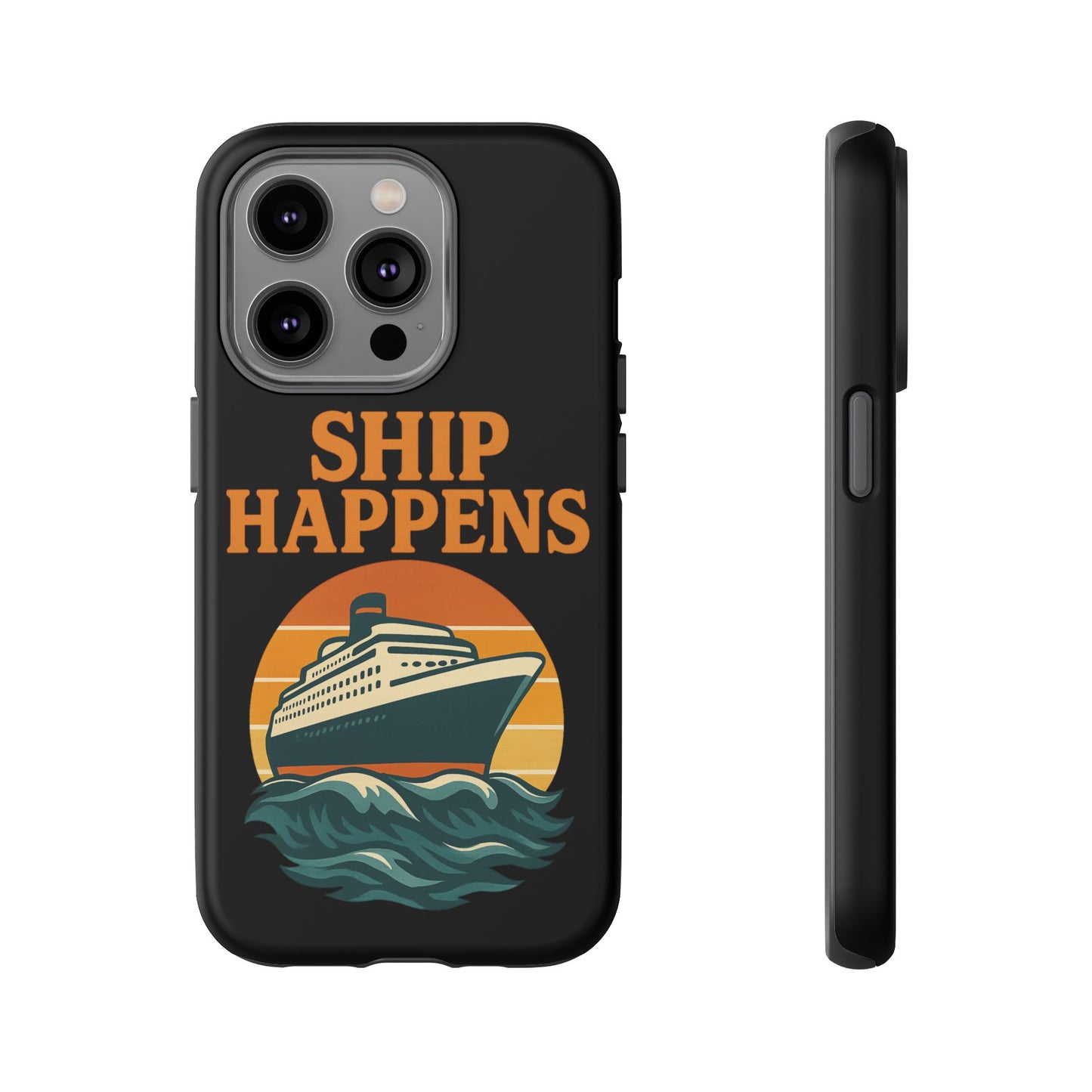 iPhone Case Ship Happens Sunset Cruise Case Gift for Travel Lovers Nautical Phone Case Cruise Accessory