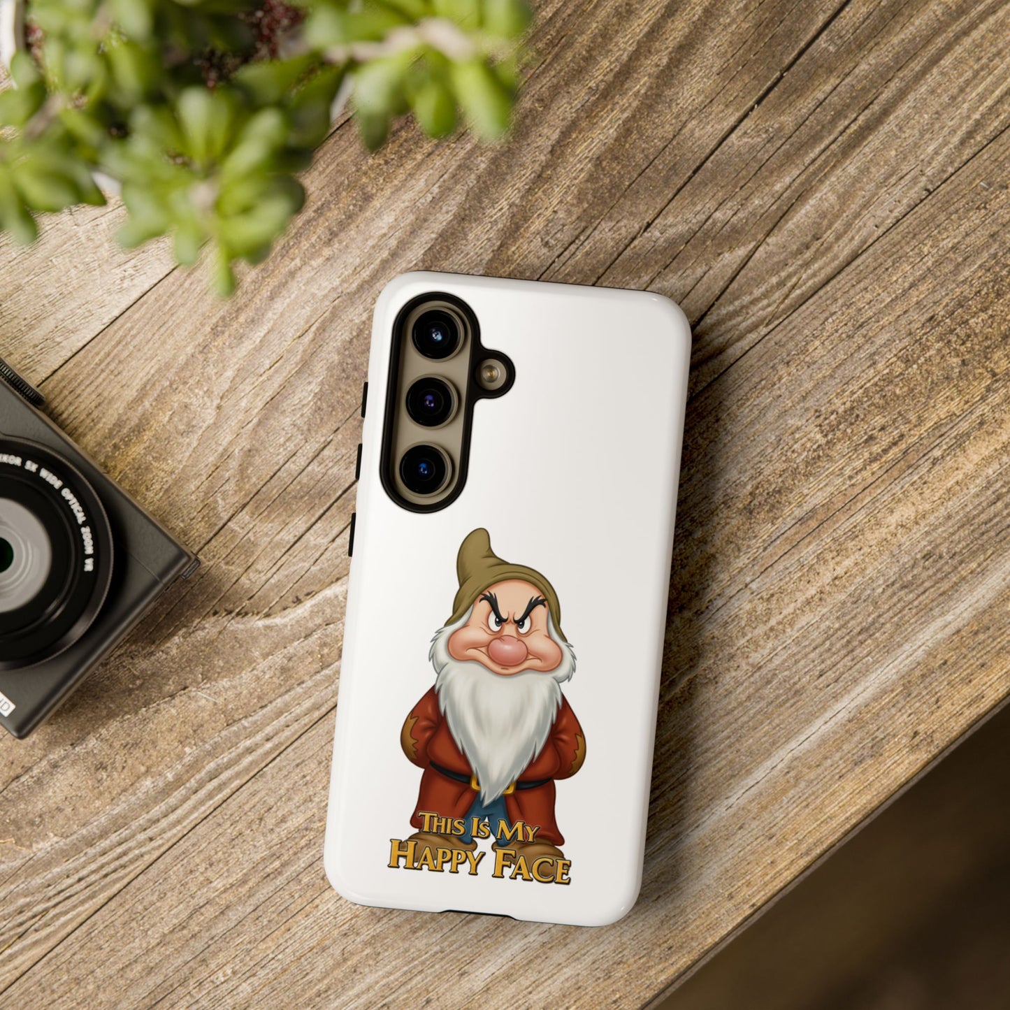 Samsung Phone Case - Grumpy Dwarf 'This is My Happy Face'