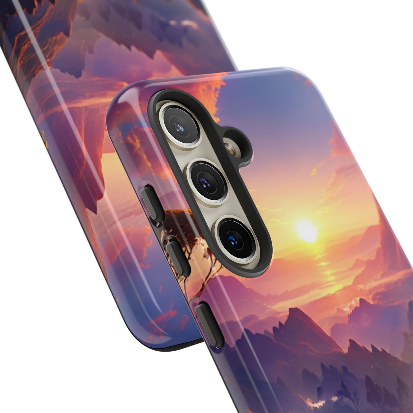 Samsung Tough Case Sunset Landscape Illustration