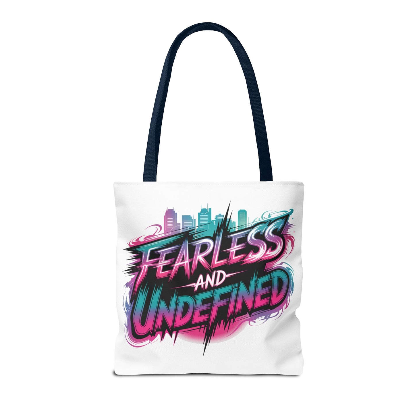 Custom Name Tote Bag | Fearless and Undefined Design | K-Pop Inspired Gift for Fans | Personalized Bold Aesthetic Bag | Trendy Streetwear Tote