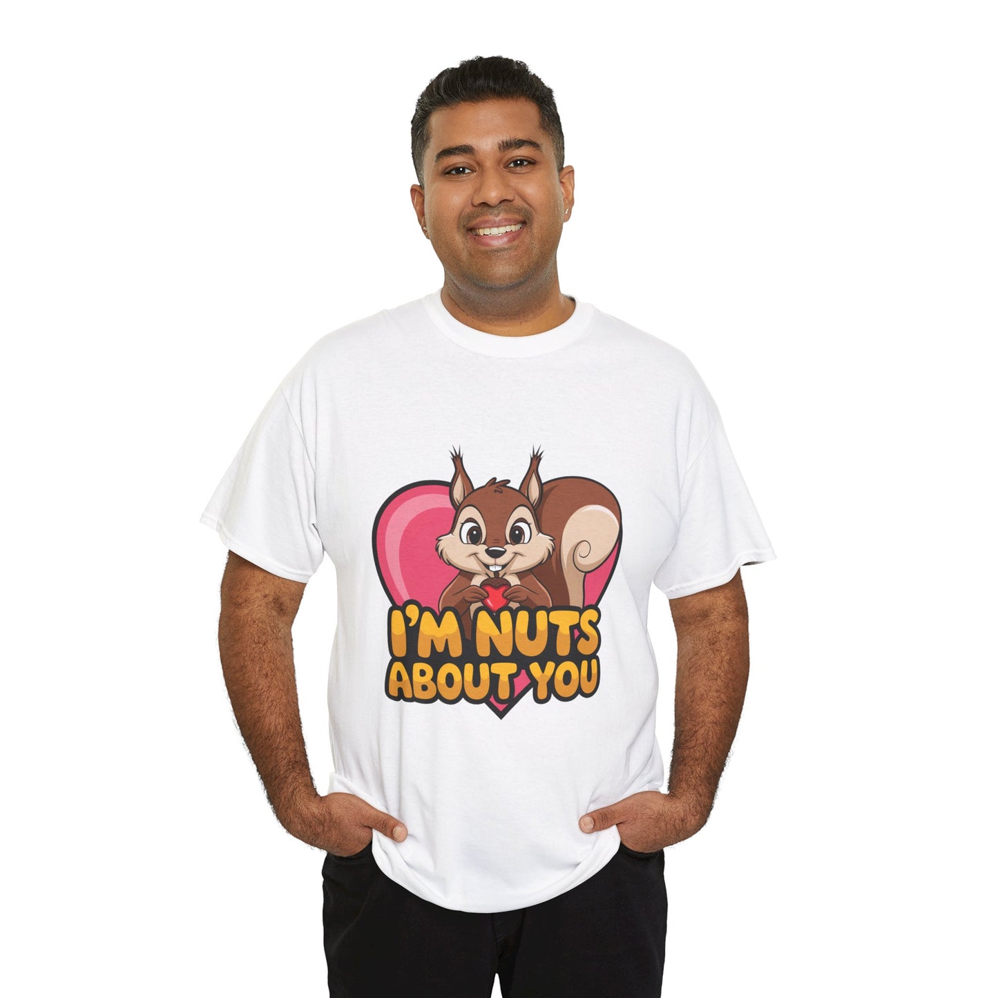 I’m Nuts About You Shirt, Funny Valentine Shirt, Squirrel Love T Shirt, Cute Animal Pun Tee, Valentine Gift For Him Her