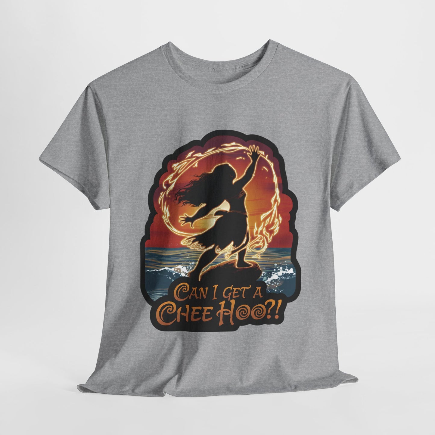 Can I Get a Chee Hoo Shirt – Hawaiian Island Vibes Tee – Hula Dancer Sunset Graphic T-Shirt – Polynesian Luau Party Unisex Top