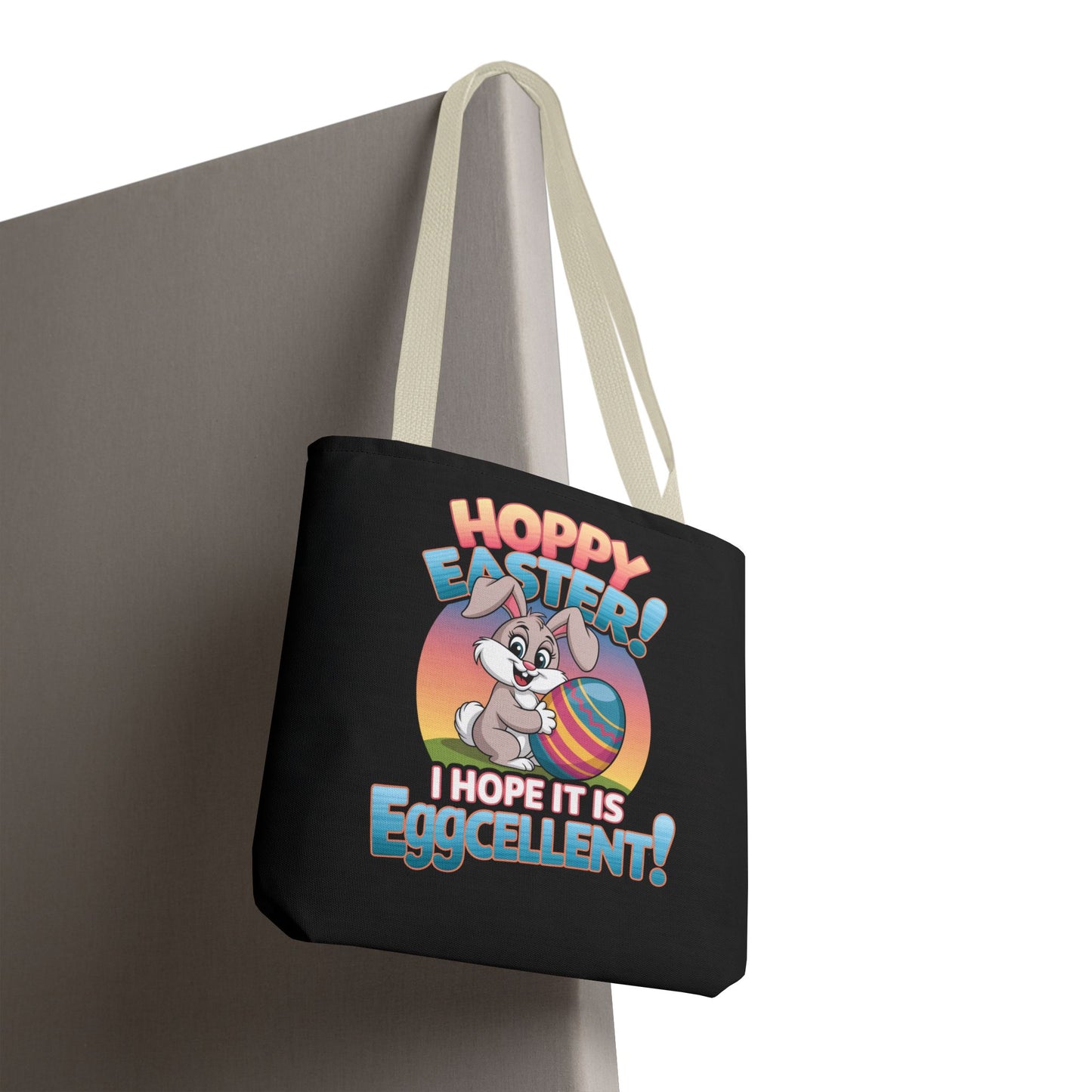 Happy Easter Tote Bag Eggcellent Bunny Design Easter Bag Easter Gift Easter Tote Accessory