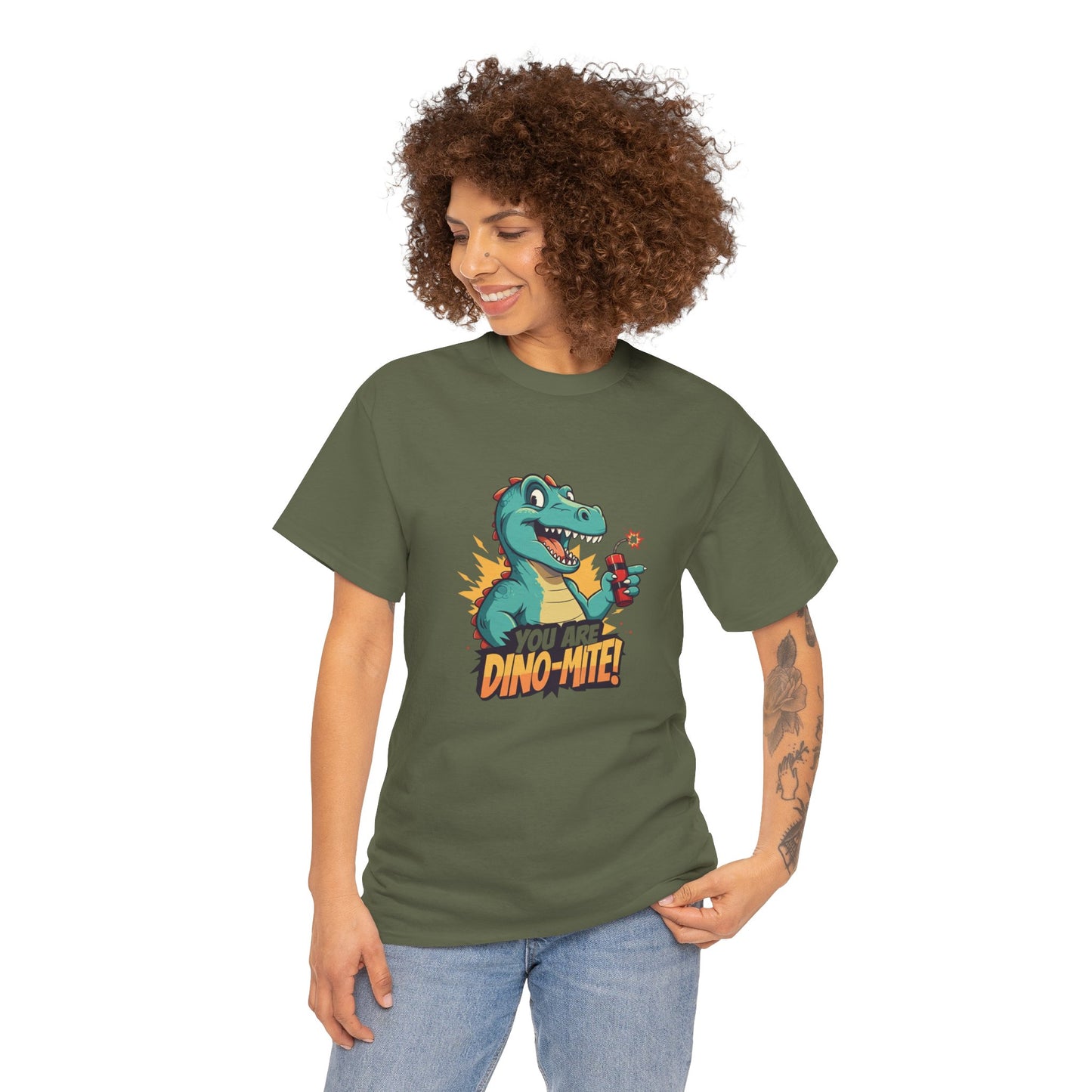 You Are Dino-Mite T-Shirt – Funny Dinosaur Graphic Tee | Cute T-Rex Shirt for Kids & Adults | Unisex Dino Lover Gift | Explosion Design
