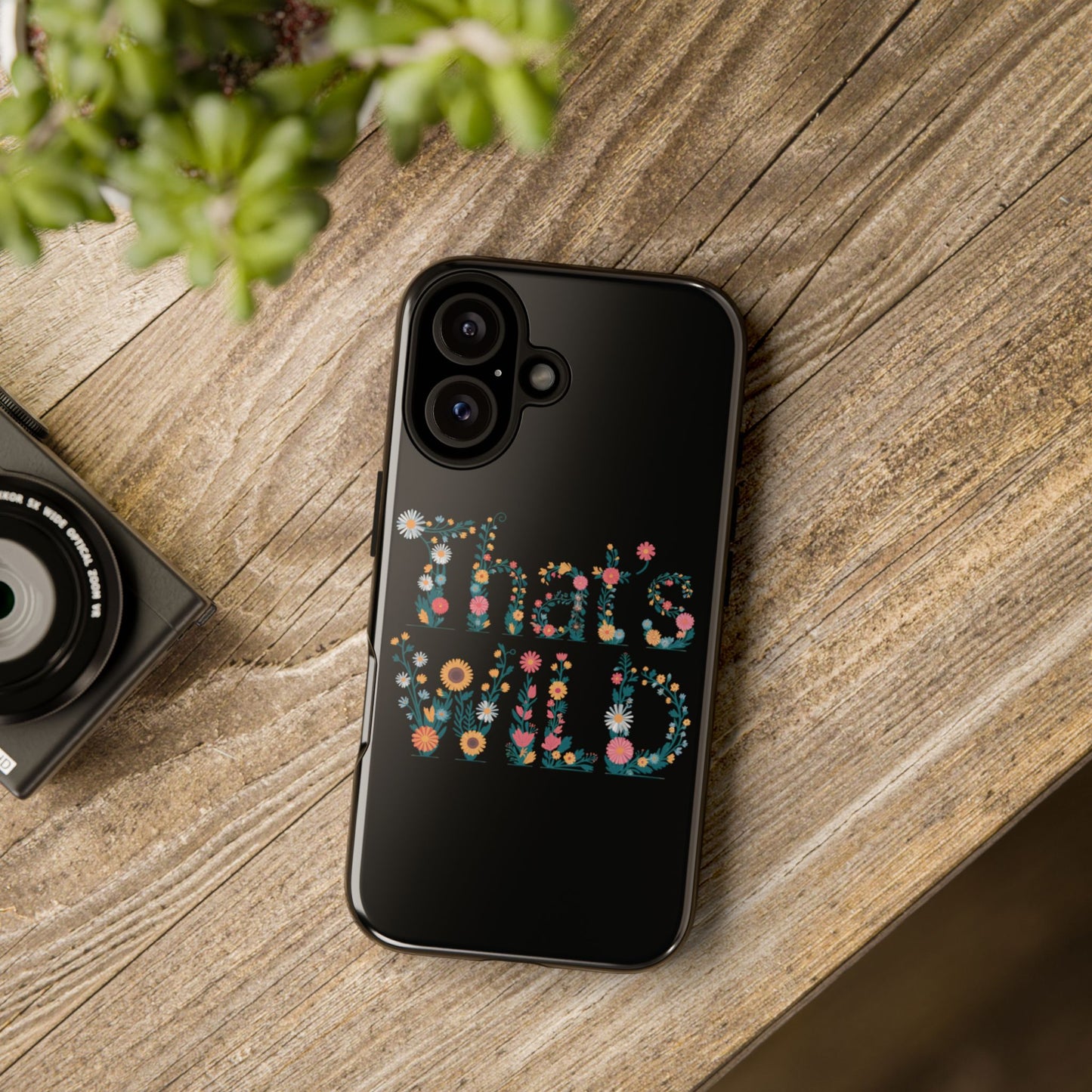 Phone Case - That's Wild Floral Design iPhone Flower Case Accessory for Nature Lovers Unique Gift