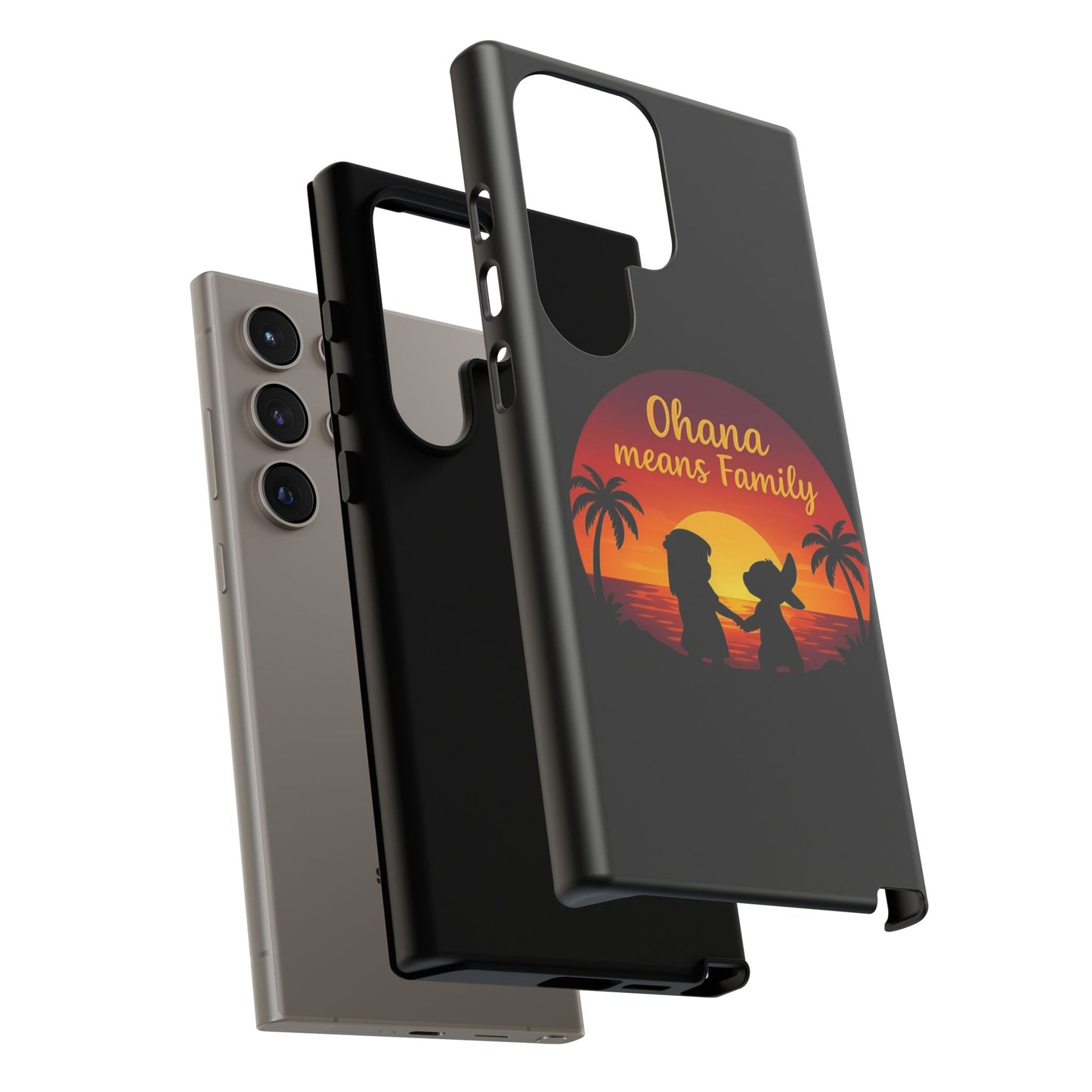 Ohana Means Family Samsung Case – Cute Hawaii Sunset Phone Cover – Lilo and Stitch-Inspired Gift – Protective Case for Galaxy S Series