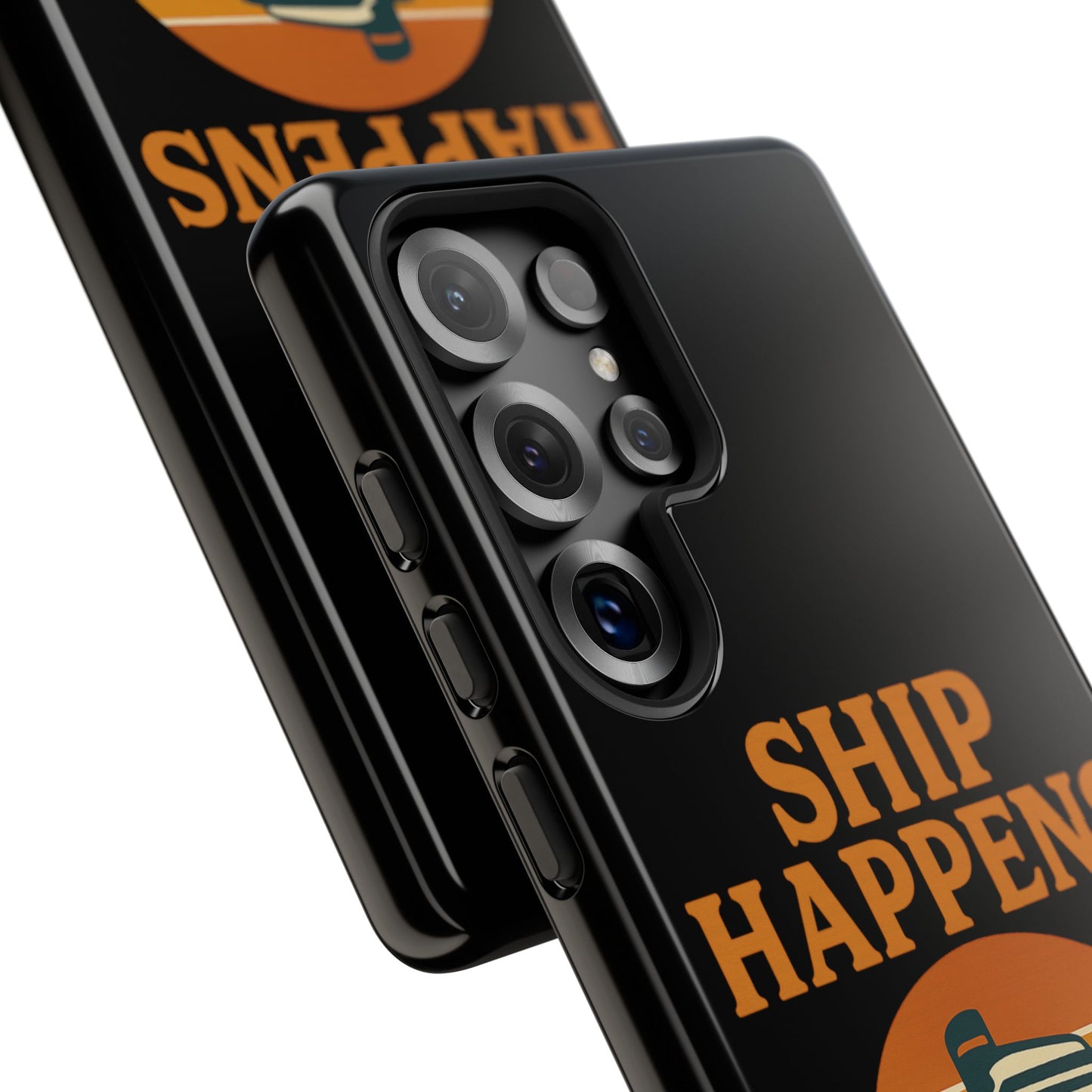 Samsung Case - Ship Happens Sunset Cruise Ship Nautical Phone Case Travel Accessory Gift for Travel Lovers Cruise Case