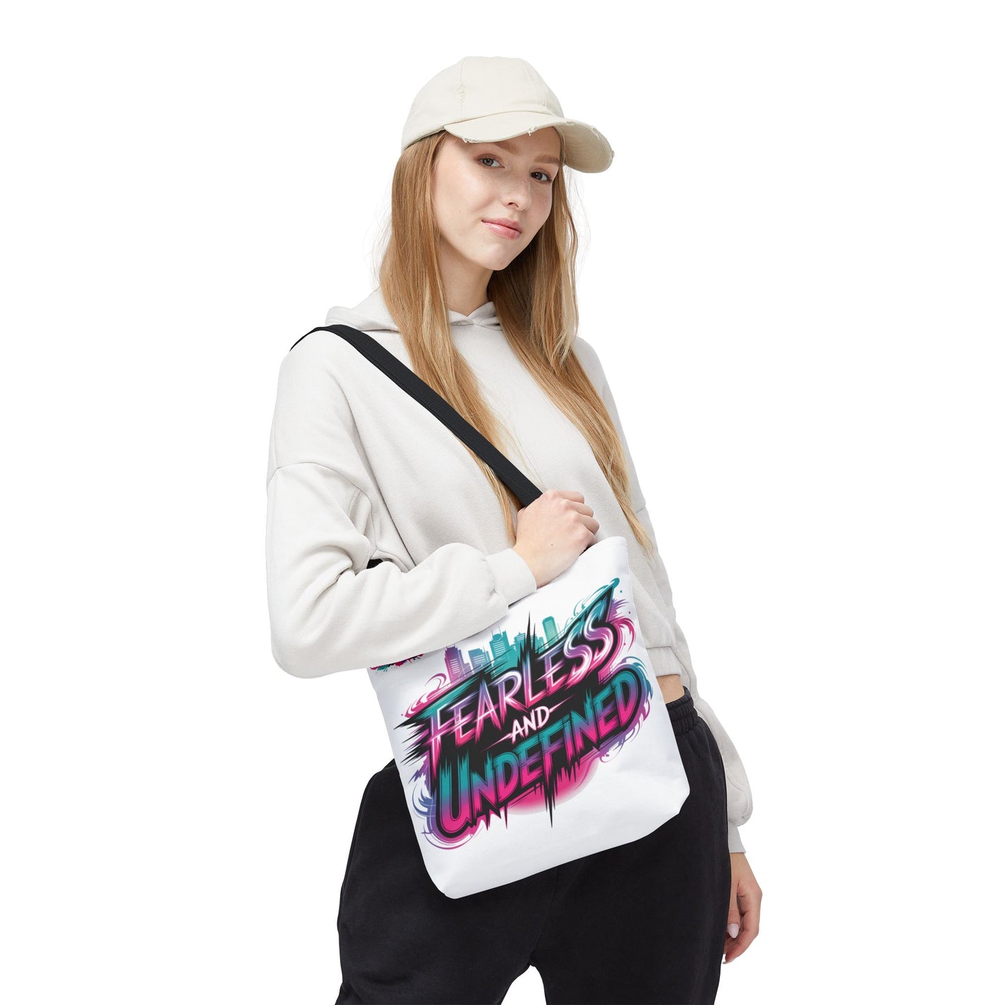 Custom Name Tote Bag | Fearless and Undefined Design | K-Pop Inspired Gift for Fans | Personalized Bold Aesthetic Bag | Trendy Streetwear Tote