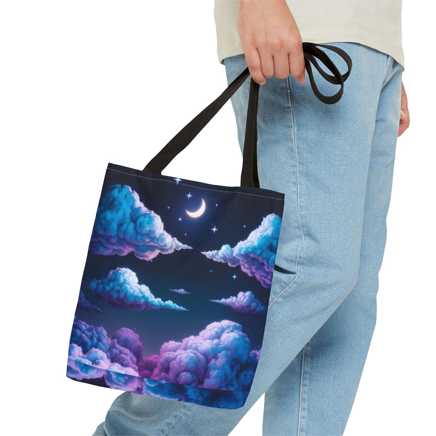 Dreamy Clouds & Moon Tote Bag