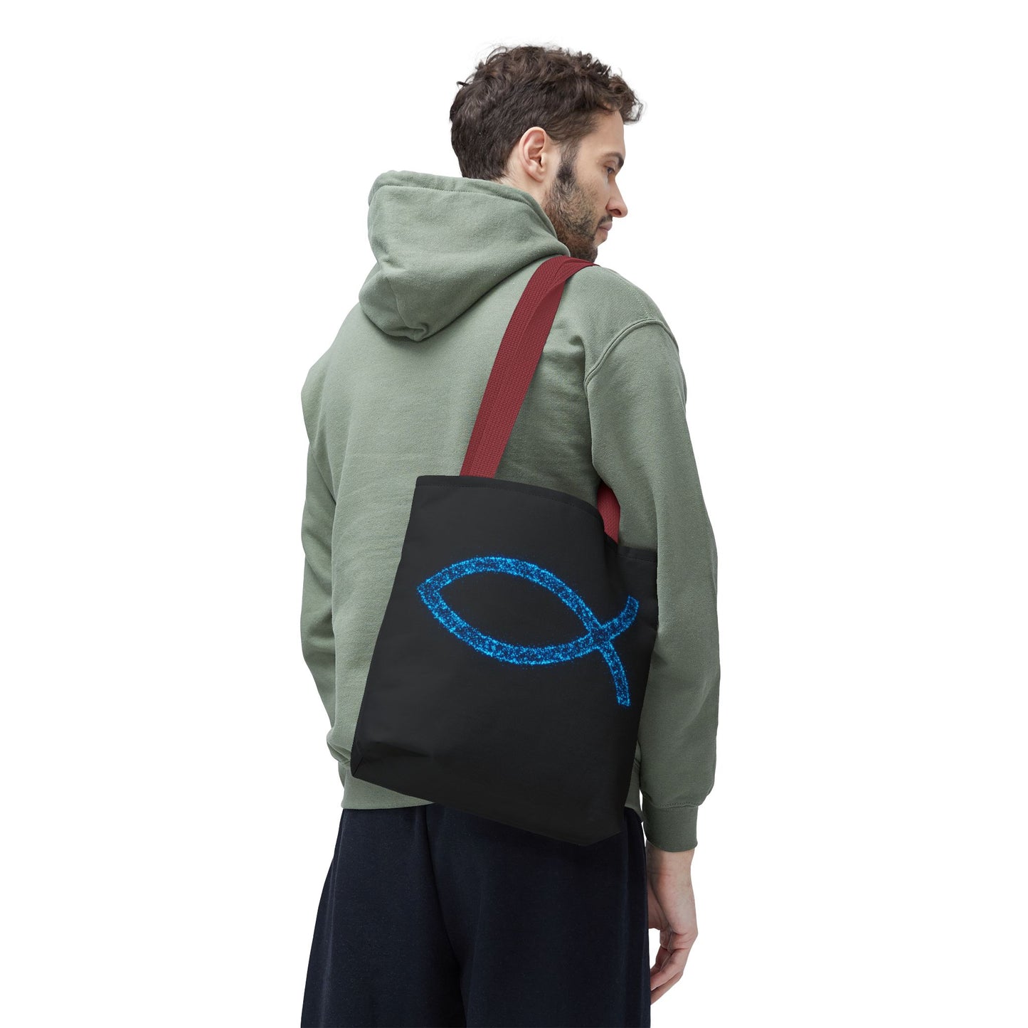 Sparkling Fish Symbol Tote Bag - Inspirational Vibes