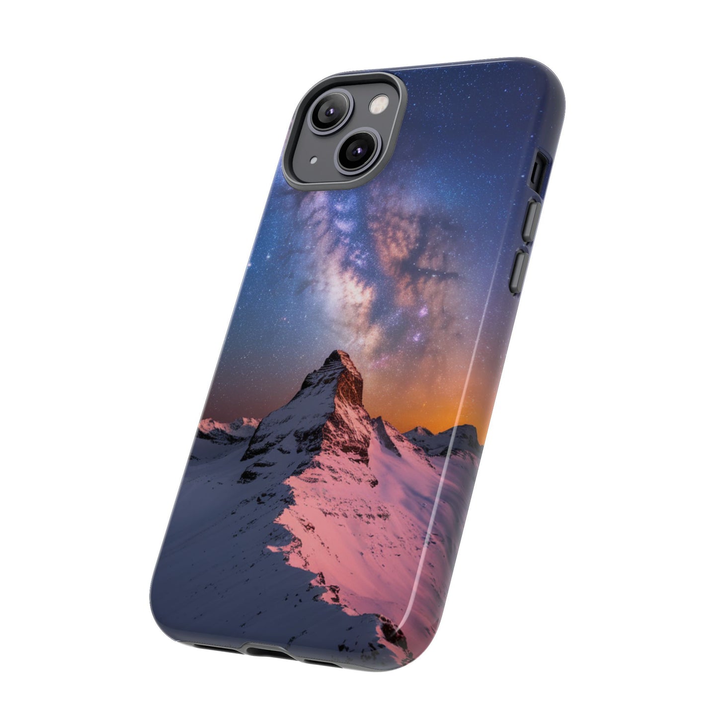 iPhone Case Mountain Top and Milky Way Nature Phone Case Unique Gift
