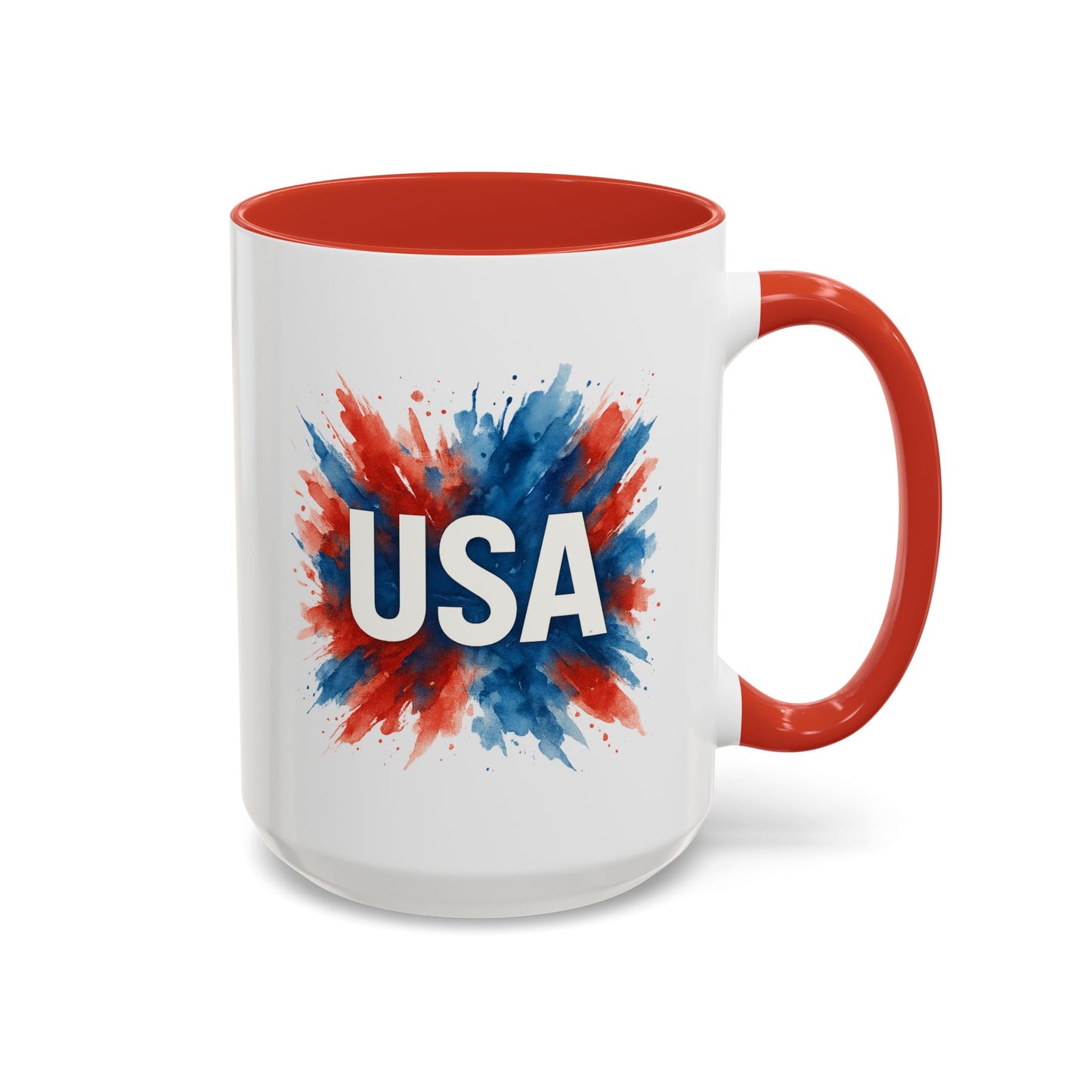 USA Patriotic Coffee Mug | 4th of July Gift | Red White Blue Mug | American Pride Cup | Independence Day Drinkware | USA Mug