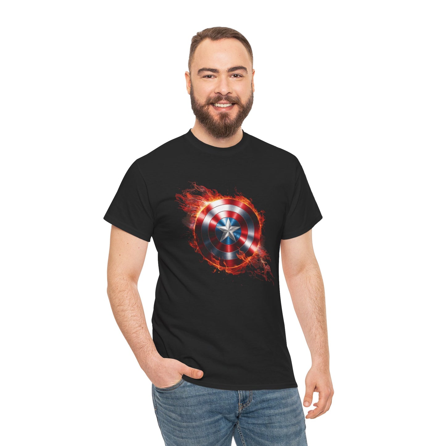 Captain America Flame Tee