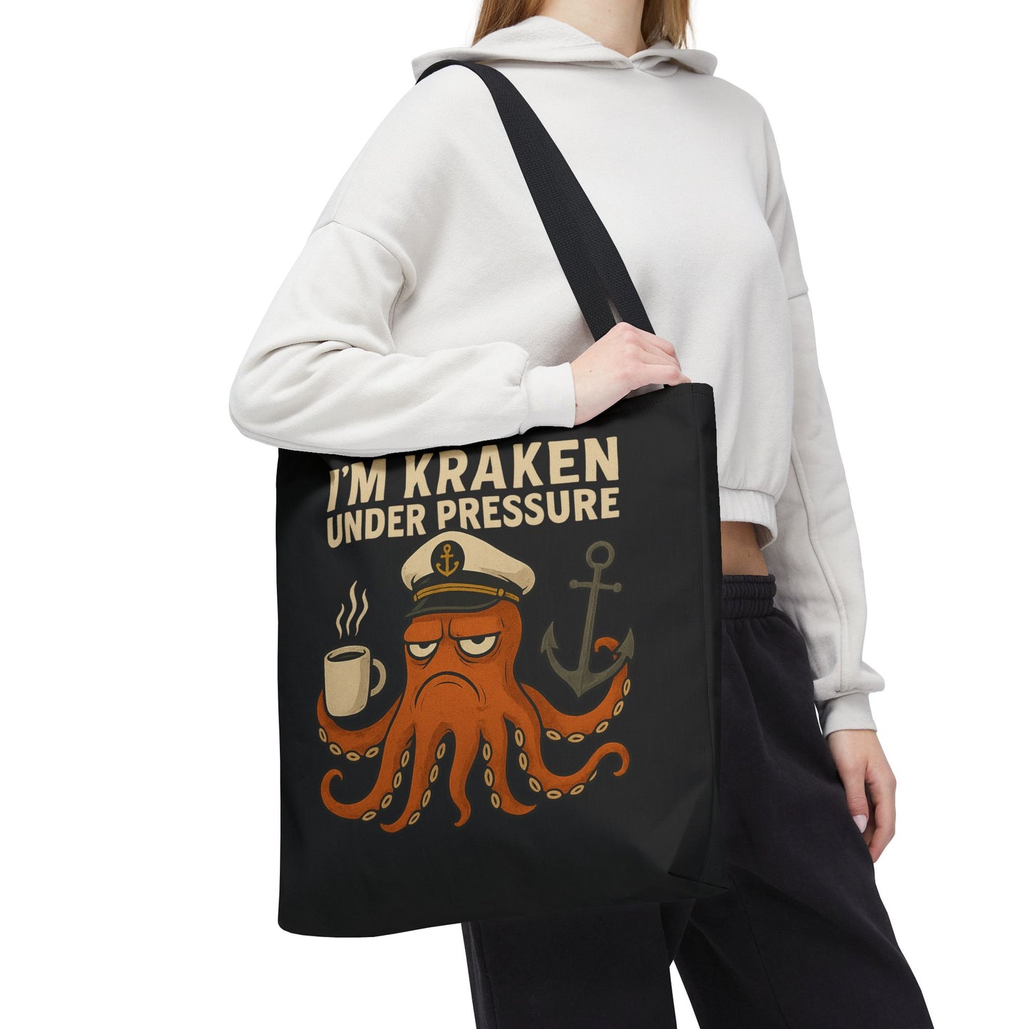 Stressed Octopus Tote Bag Nautical Bag Beach Tote Ocean Reusable Bag Seaside