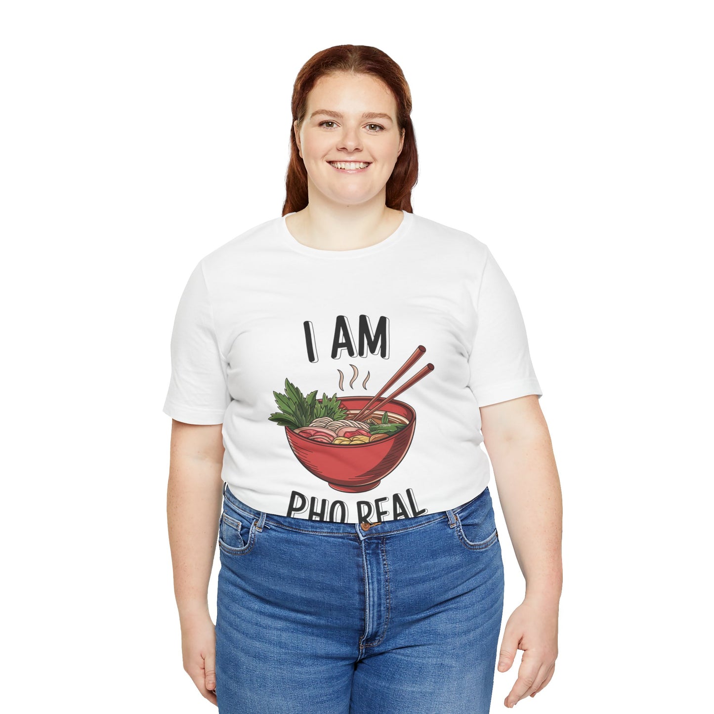 I Am Pho Real T-Shirt | Funny Pho Noodle Bowl Tee, Vietnamese Food Pun Shirt, Ramen & Noodle Lover Gift, Cute Asian Cuisine Graphic Top