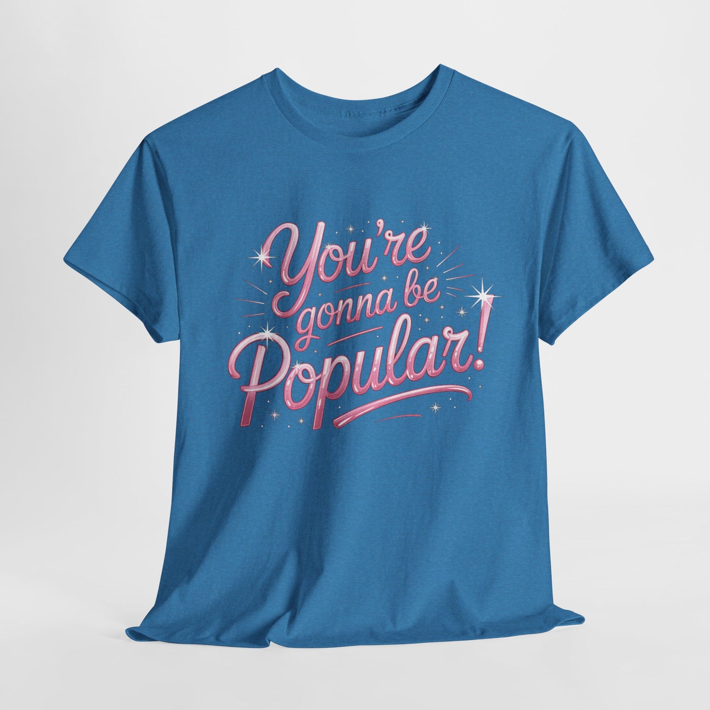 You’re Gonna Be Popular Wicked Musical Tee – Broadway Quote Shirt – Funny Retro Typography T-Shirt for Theatre Fans & Musical Lovers