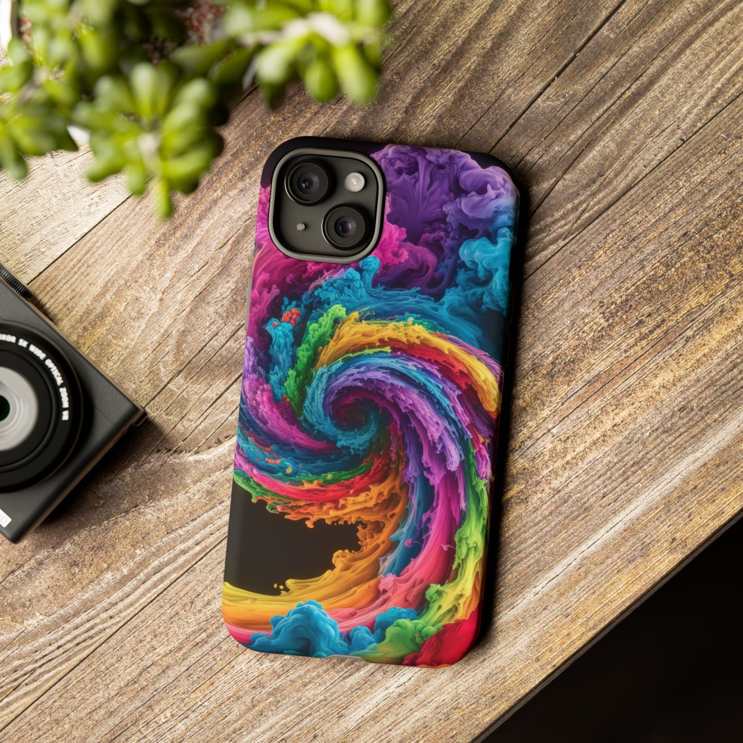 iPhone Case - Colorful Swirl Design