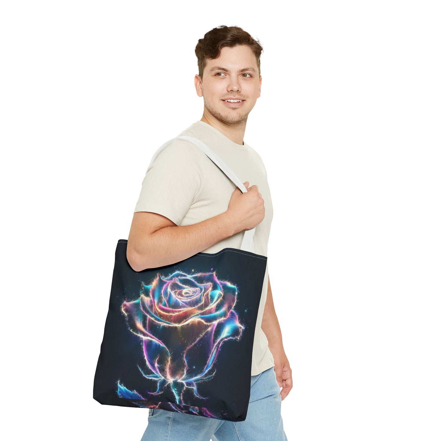 Glowing Rose Tote Bag