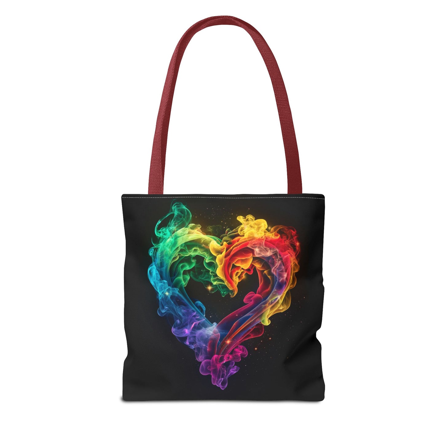 Colorful Smoke Heart Tote