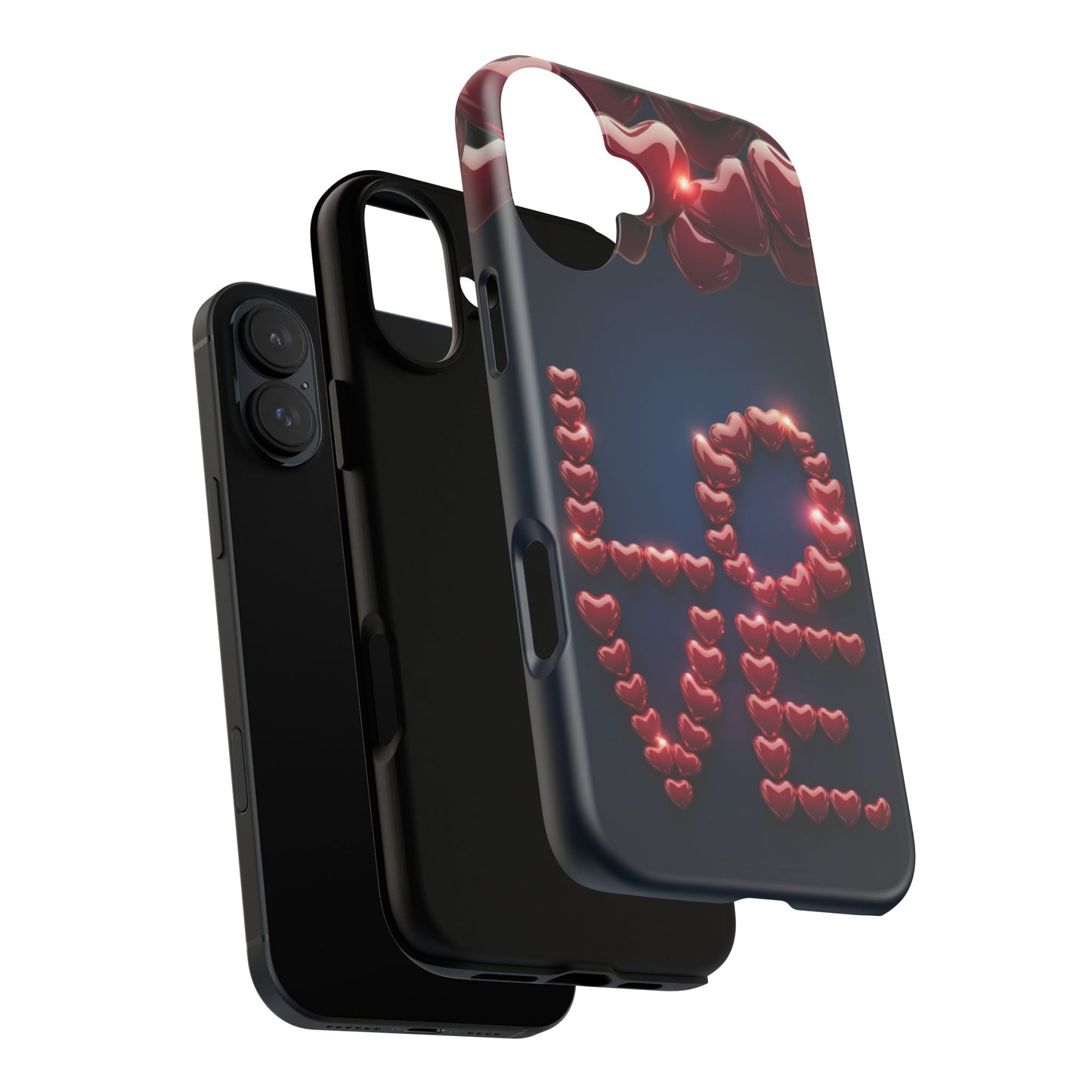 iPhone Case - Love Hearts Design